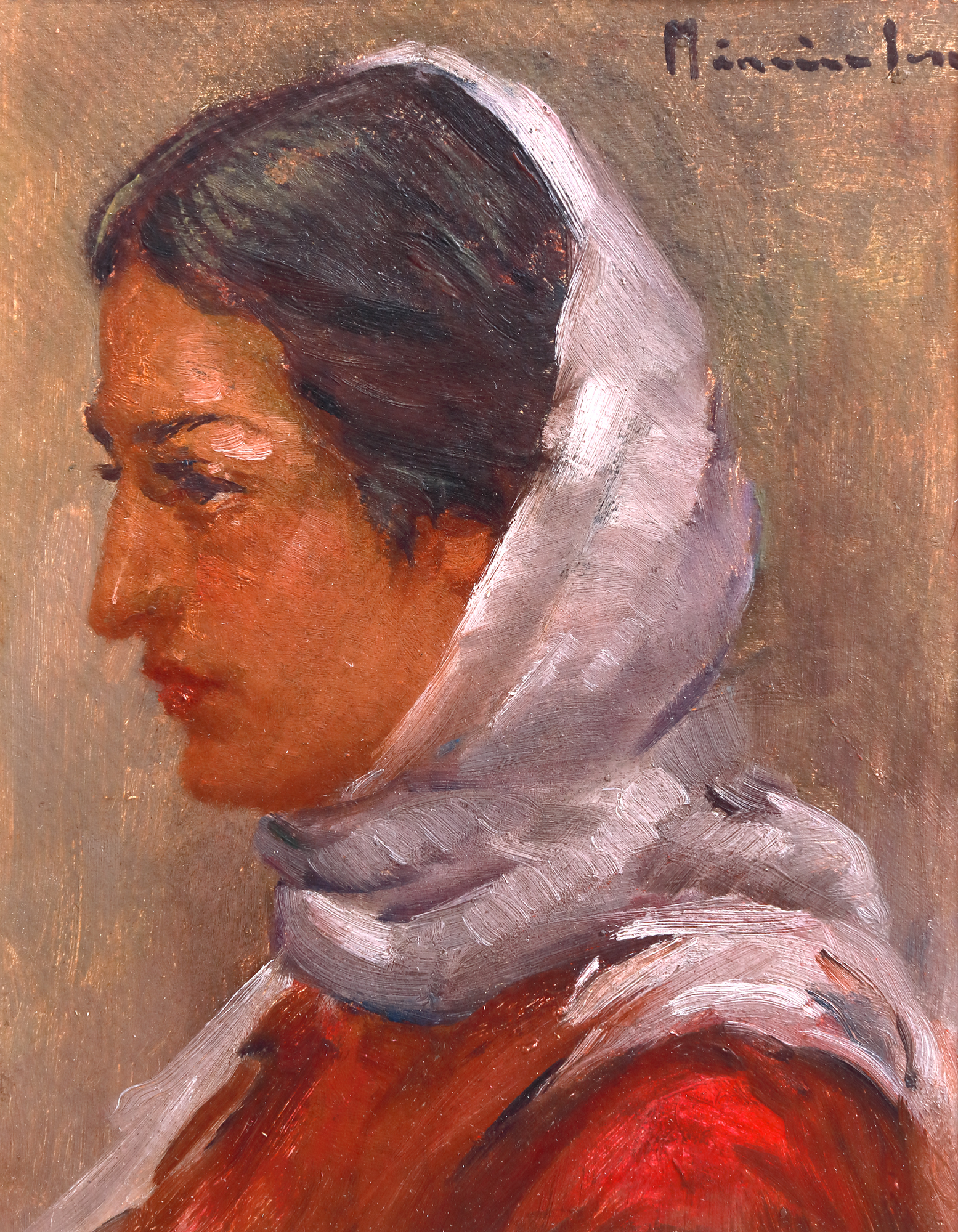 Thimble with White Scarf