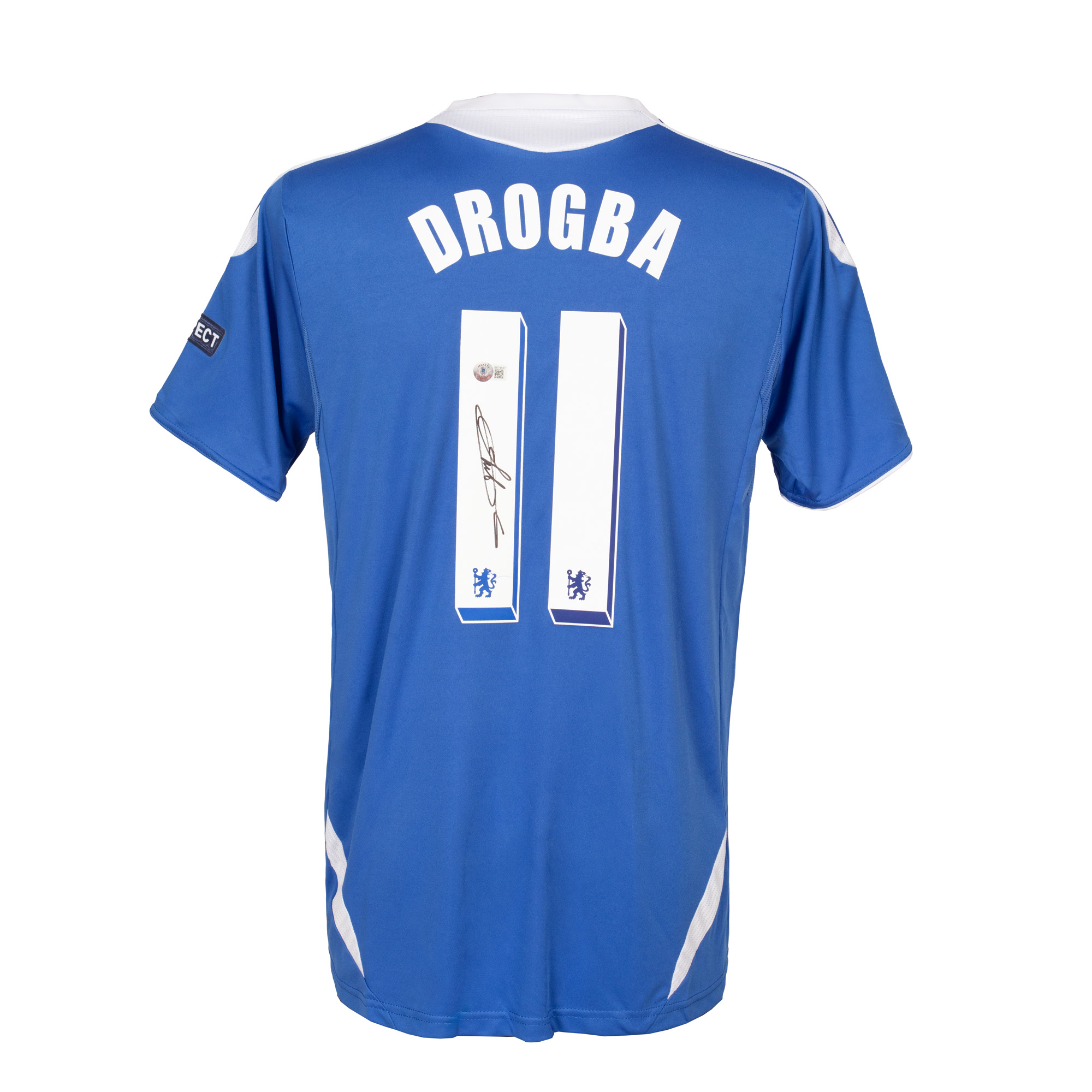 FC Chelsea T-shirt, Champions League final, Munich 2012, with the holographic signature of Didier Yves Drogba Tebily