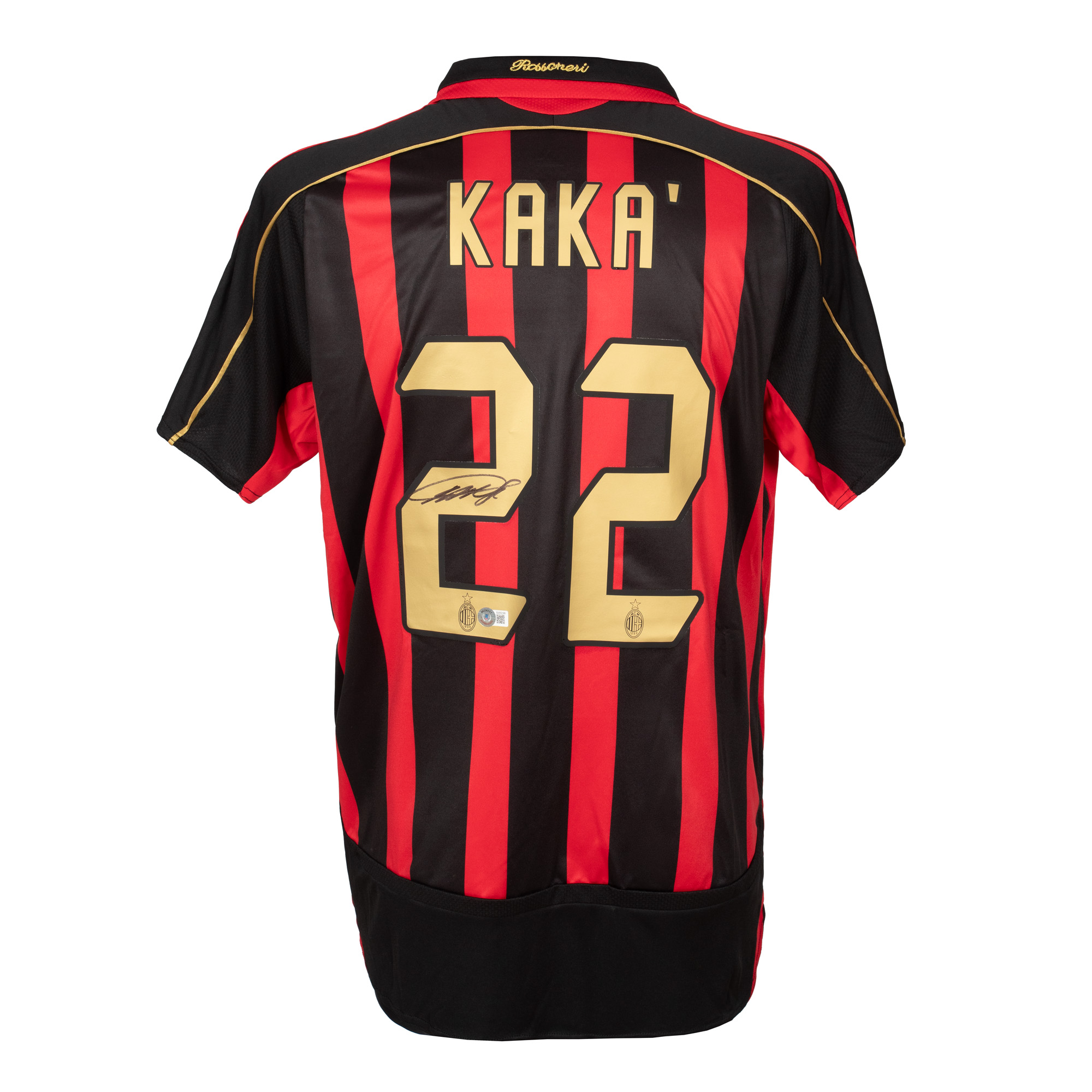 Tricou AC Milan, cu semnătura olografă a lui Ricardo Kaka