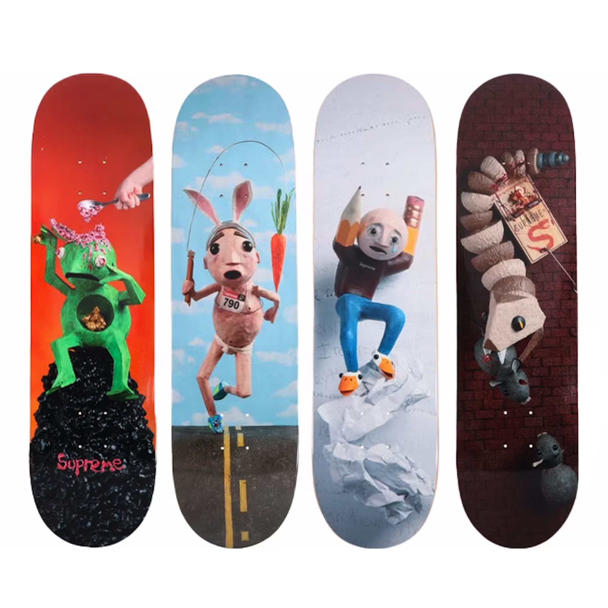 Supreme x Mike Hill Skate Deck set