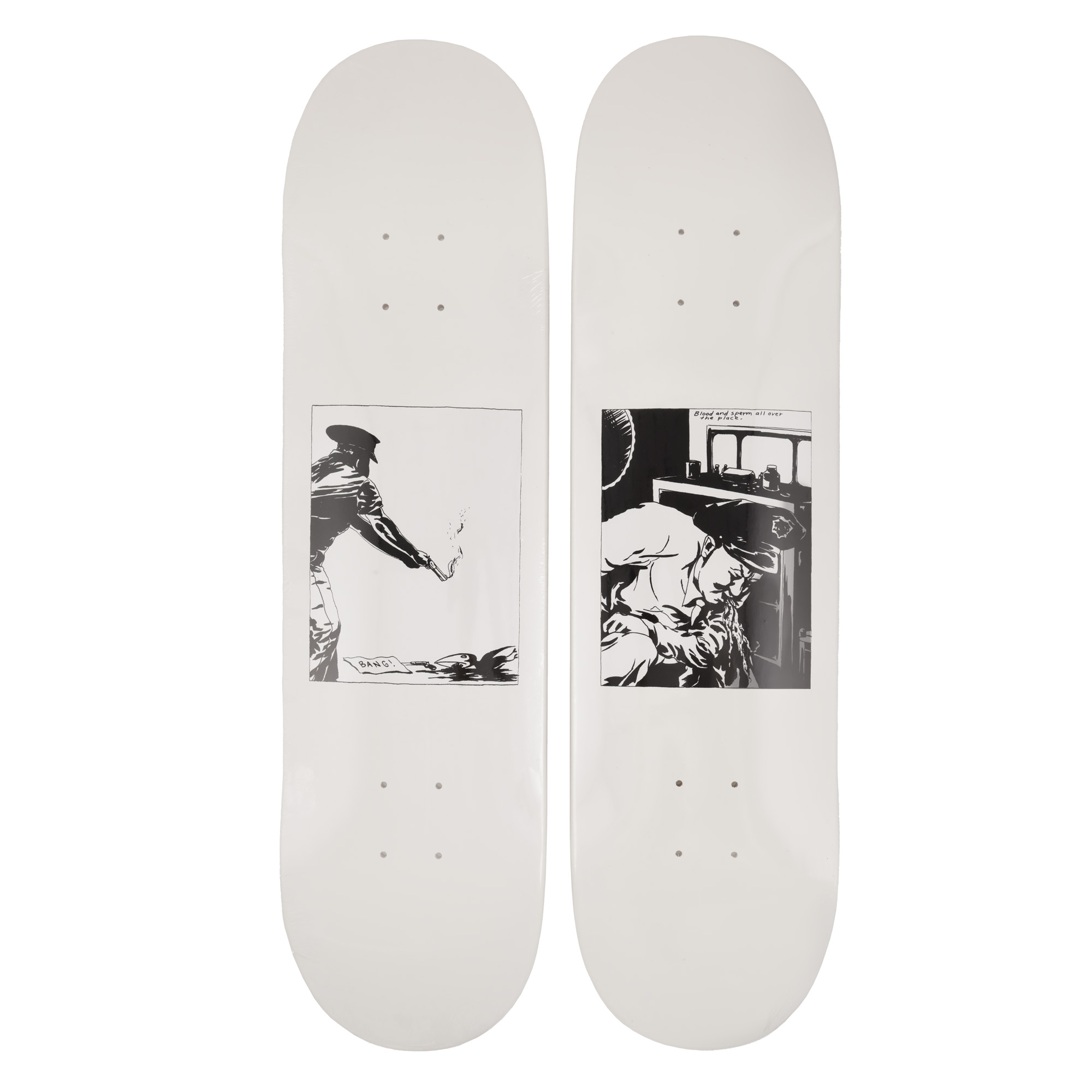 Supreme x Raymond Pettibon Skate Deck set