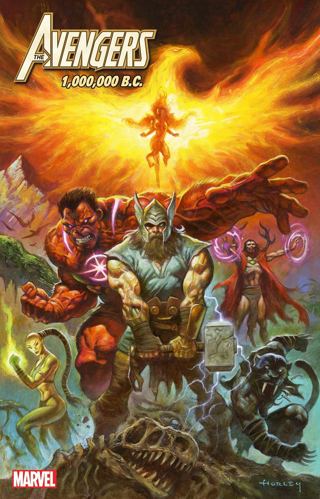 Avengers 1000000 BC, Limited Edition Comic Book, Collectible (01 25 Copy Incv Horley Var), 2022