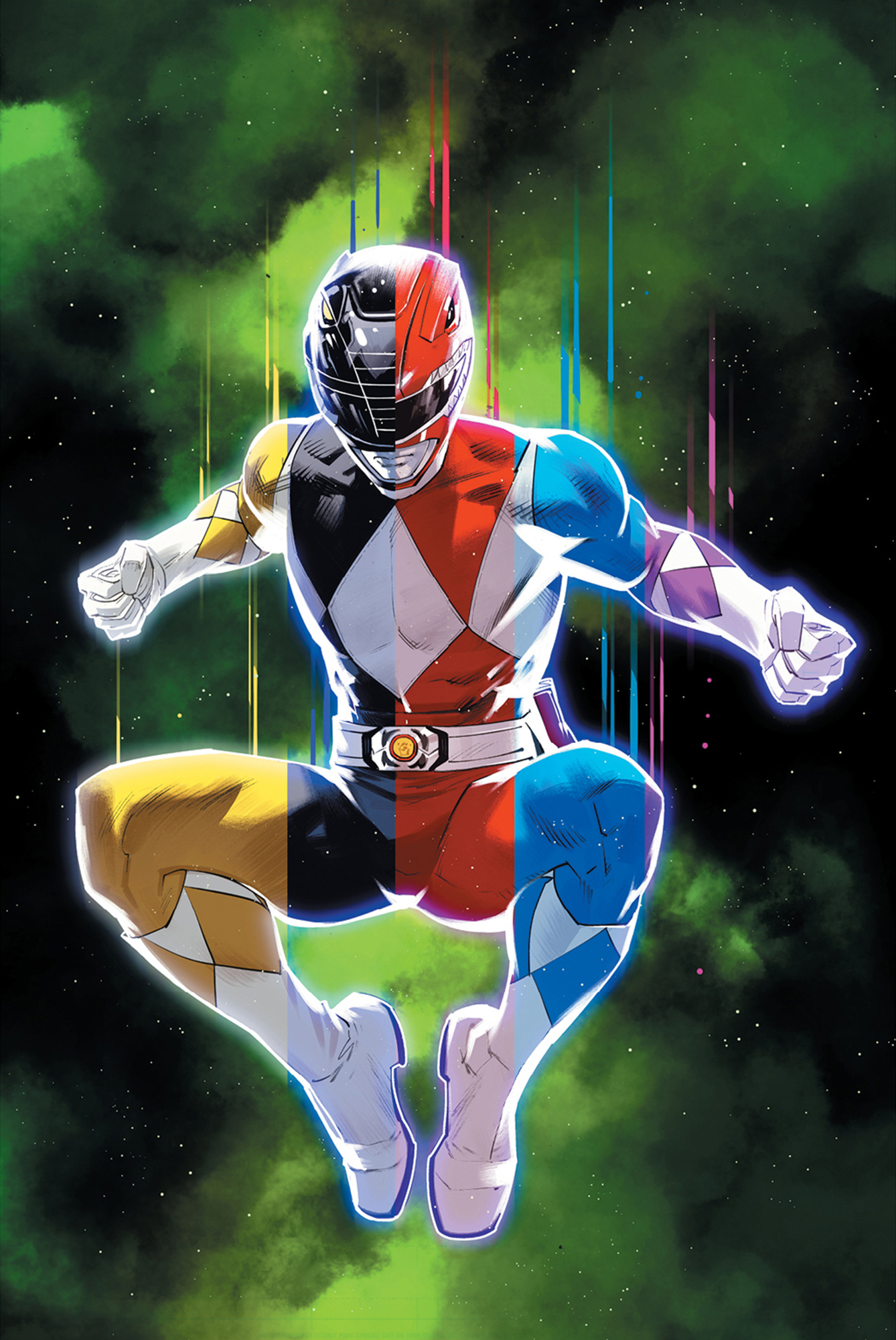 Power Rangers, revistă de benzi desenate, în ediție limitată, de colecție (MMPR 30th Annv Special 01 Cvr J Unlockable Var), 2023