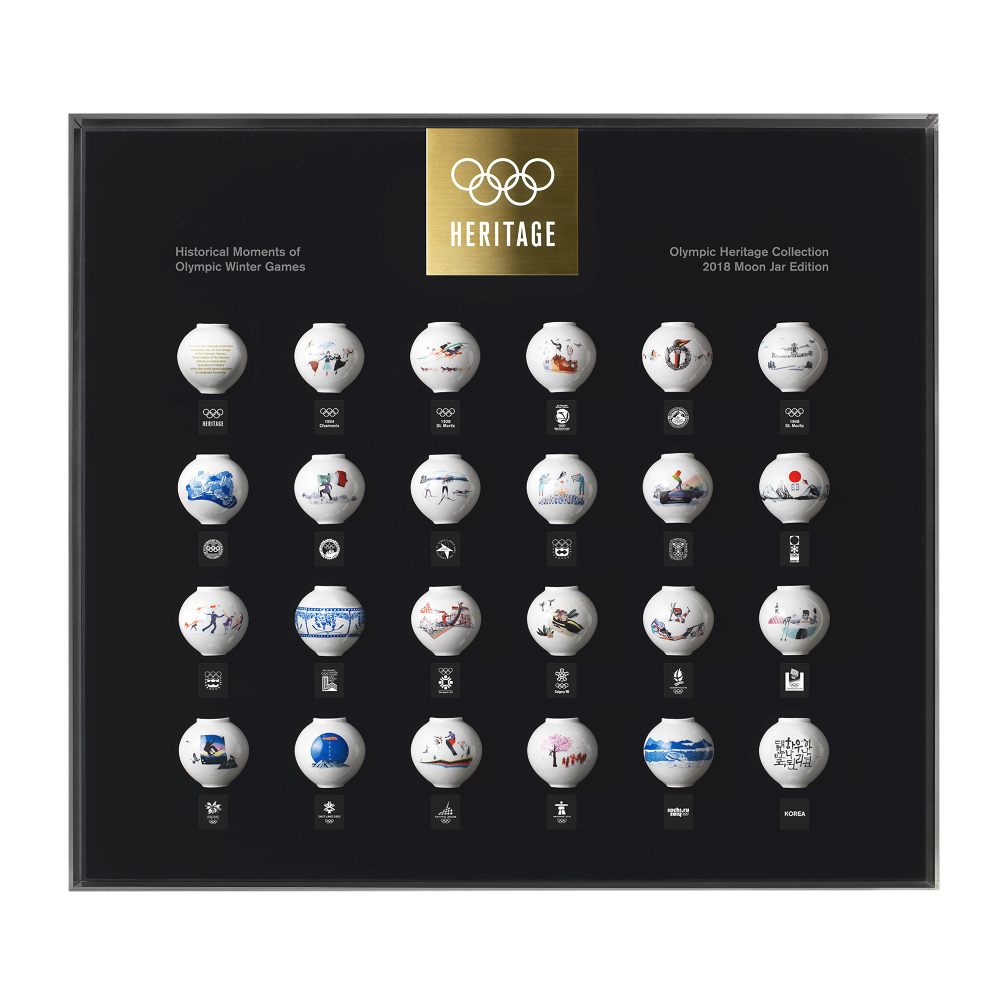 Olympic Heritage Collection, ediție Moon Jar, producător WAGTI, 2018, în cutia originală
