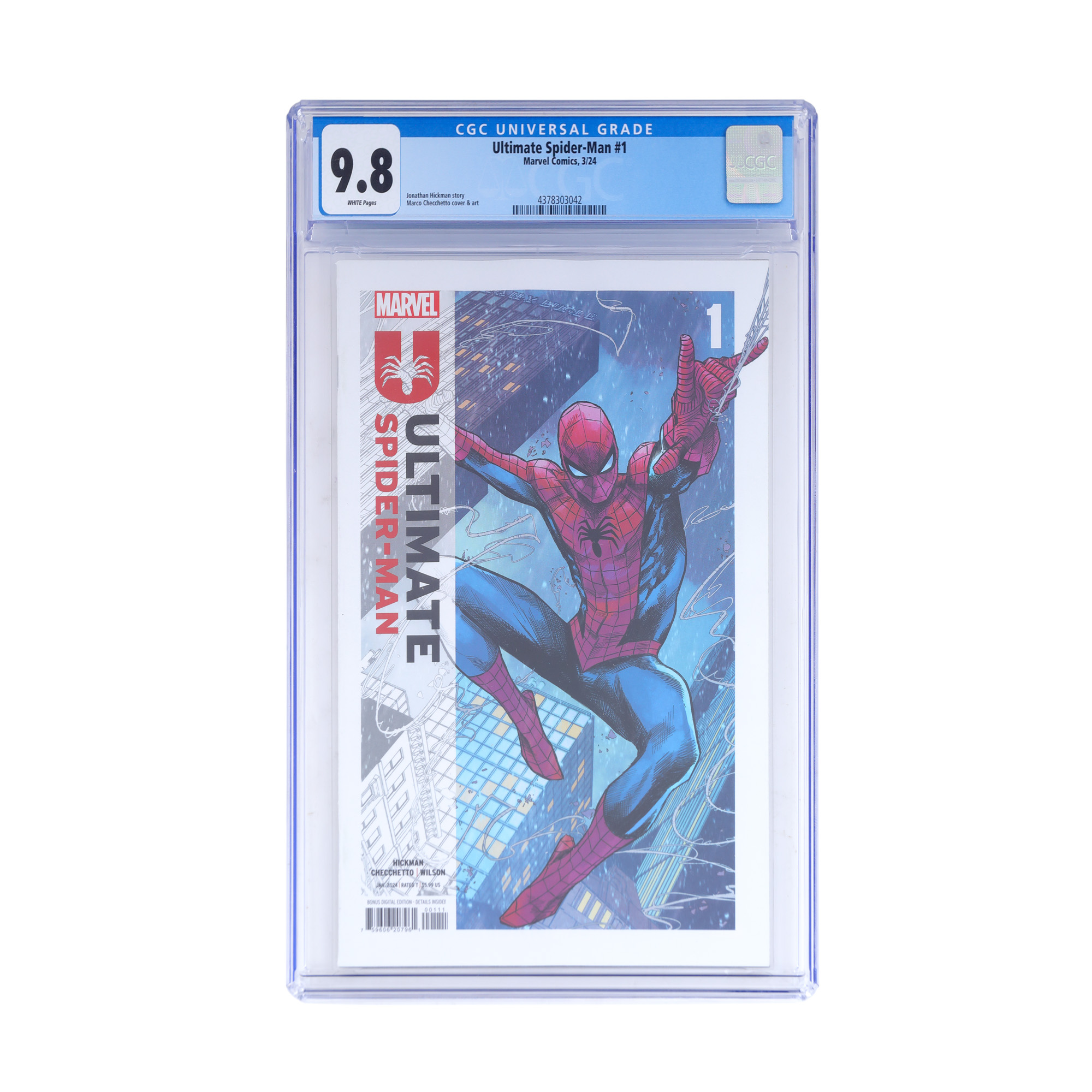 Ultimate Spider Man #1, comic magazine, limited edition, collectible (9.8 CGC Graded), Marvel Comics, 2024