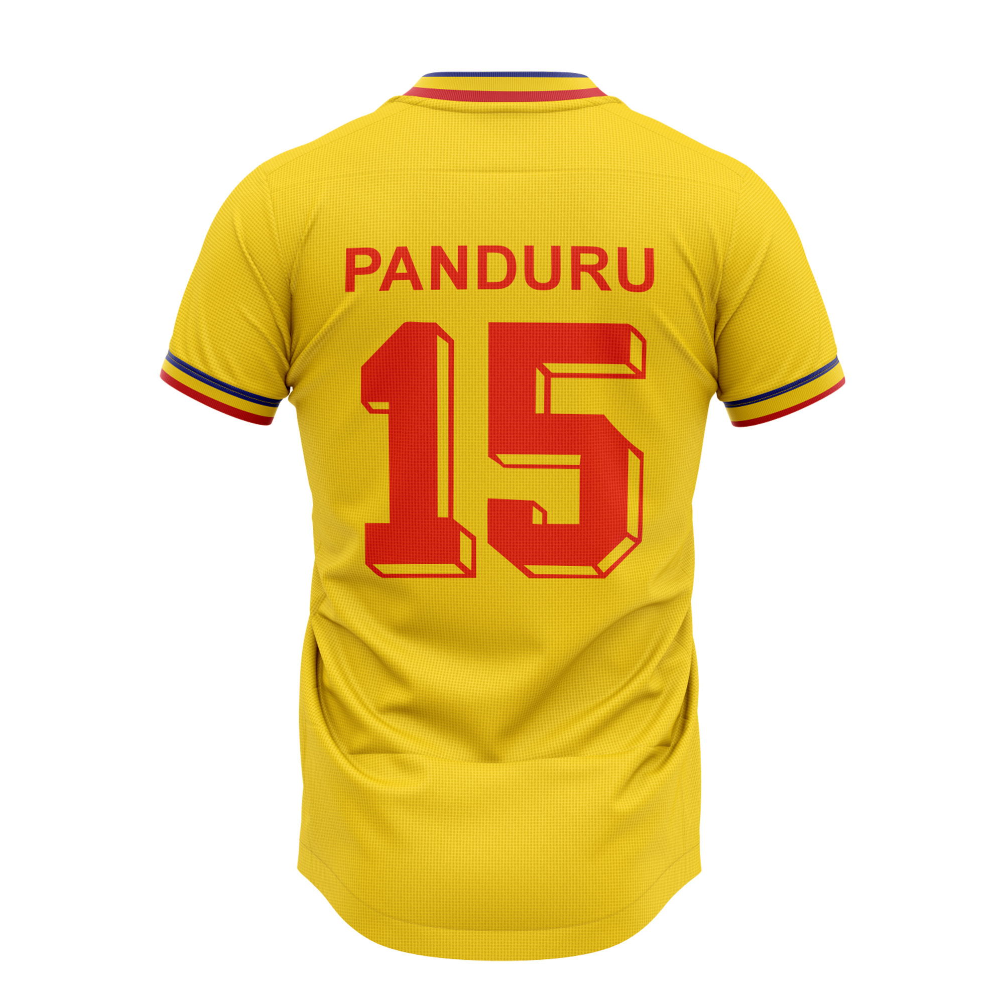 Game jersey of Basarab Panduru (15), signed with an autograph, the last match of the "Golden Generation", May 25, 2024