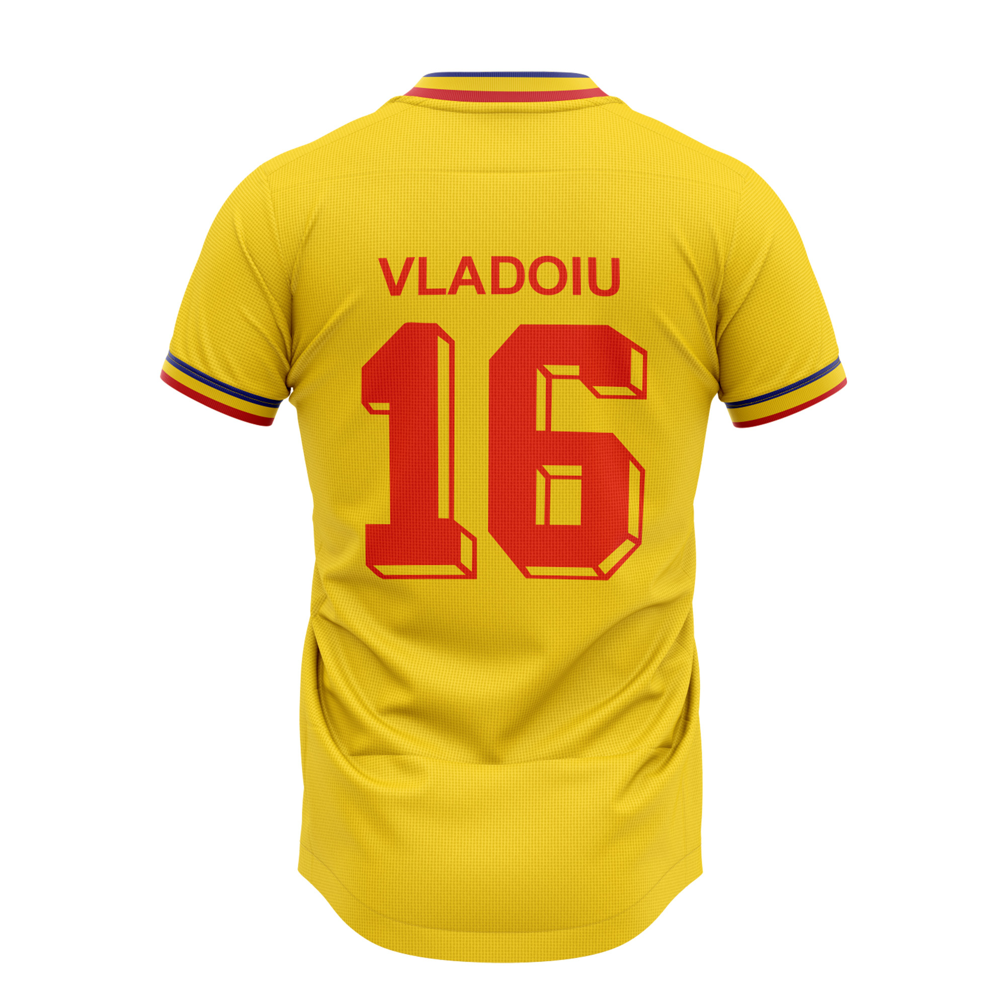 Ion Vlădoiu's (16) match shirt, autographed, last game of the "Golden Generation", May 25, 2024