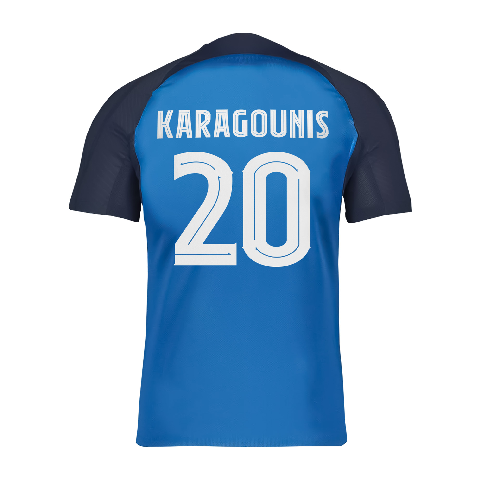 Giorgos Karagounis's (20) game shirt, autographed, last match of the "Golden Generation", May 25, 2024