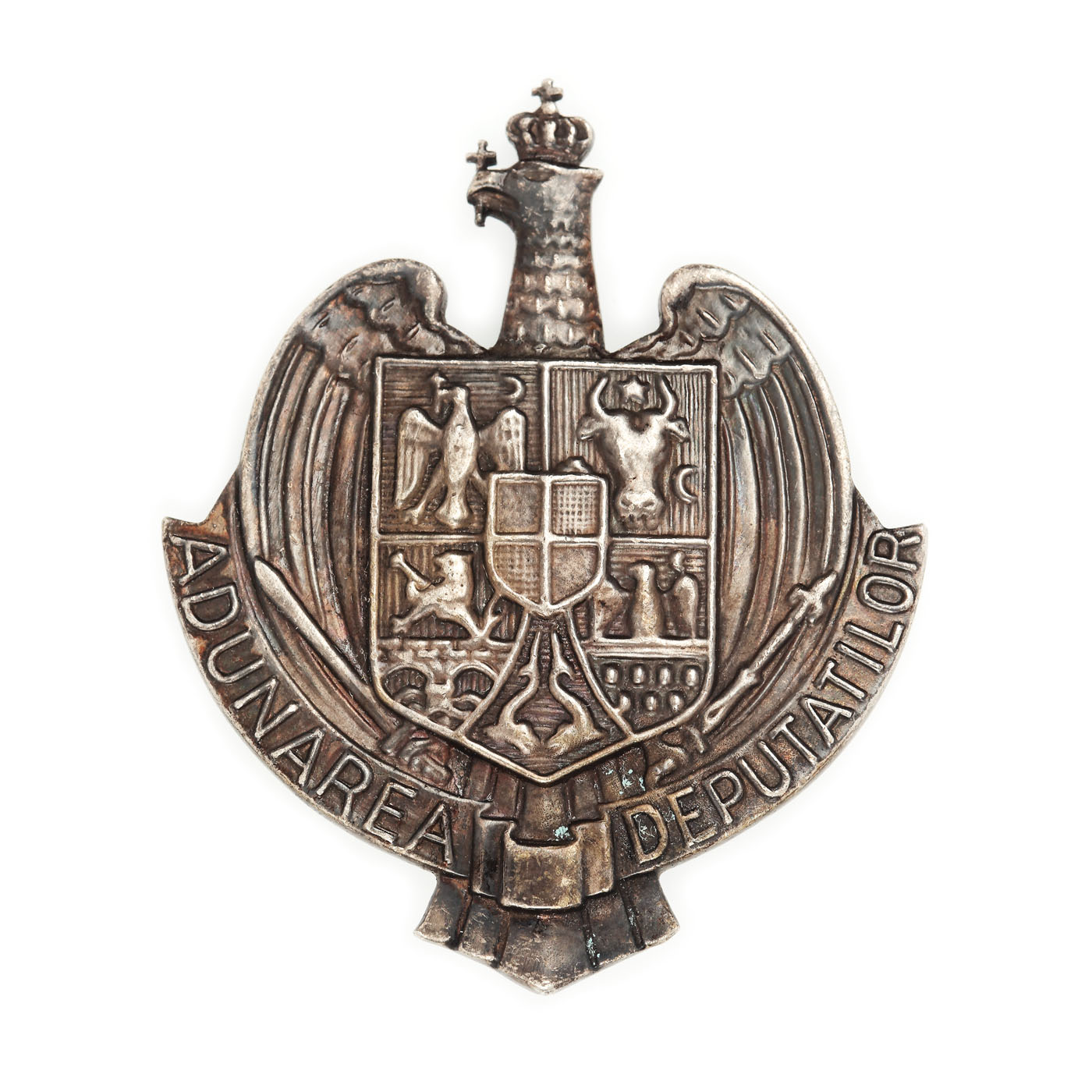 Member of the Romanian Parliament silver badge, 1930s