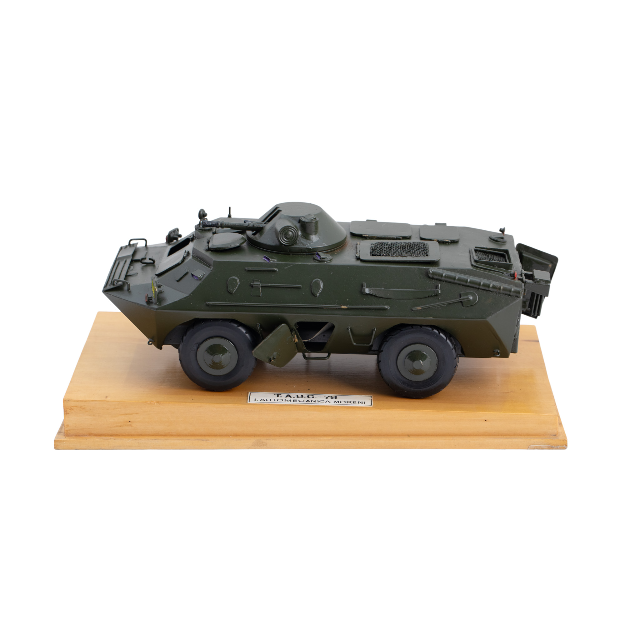 Mock-up for A.P.C. (armored amphibious carrier), first model, produced by Automatica Moreni, received by Nicolae Ceaușescu at the inauguration of the model in 1979, accompanied by R.A.A.P.P.S certificate