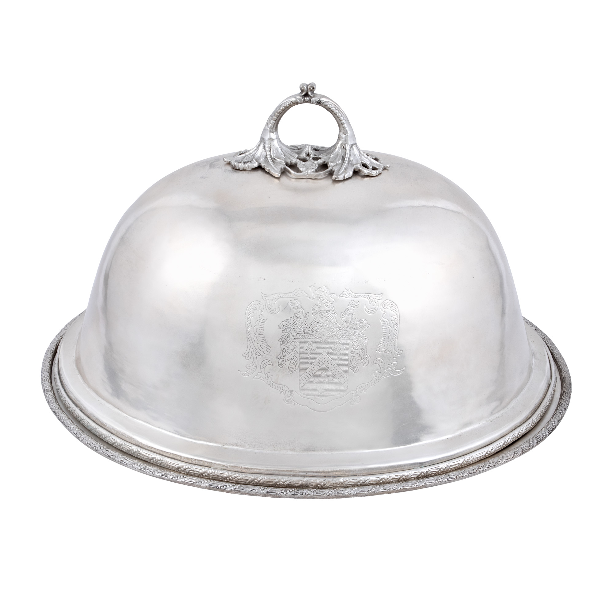 Serving tray with lid, princely monogram
