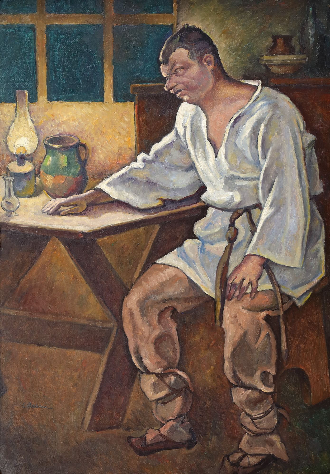 Peasant in the Light of the Lamp