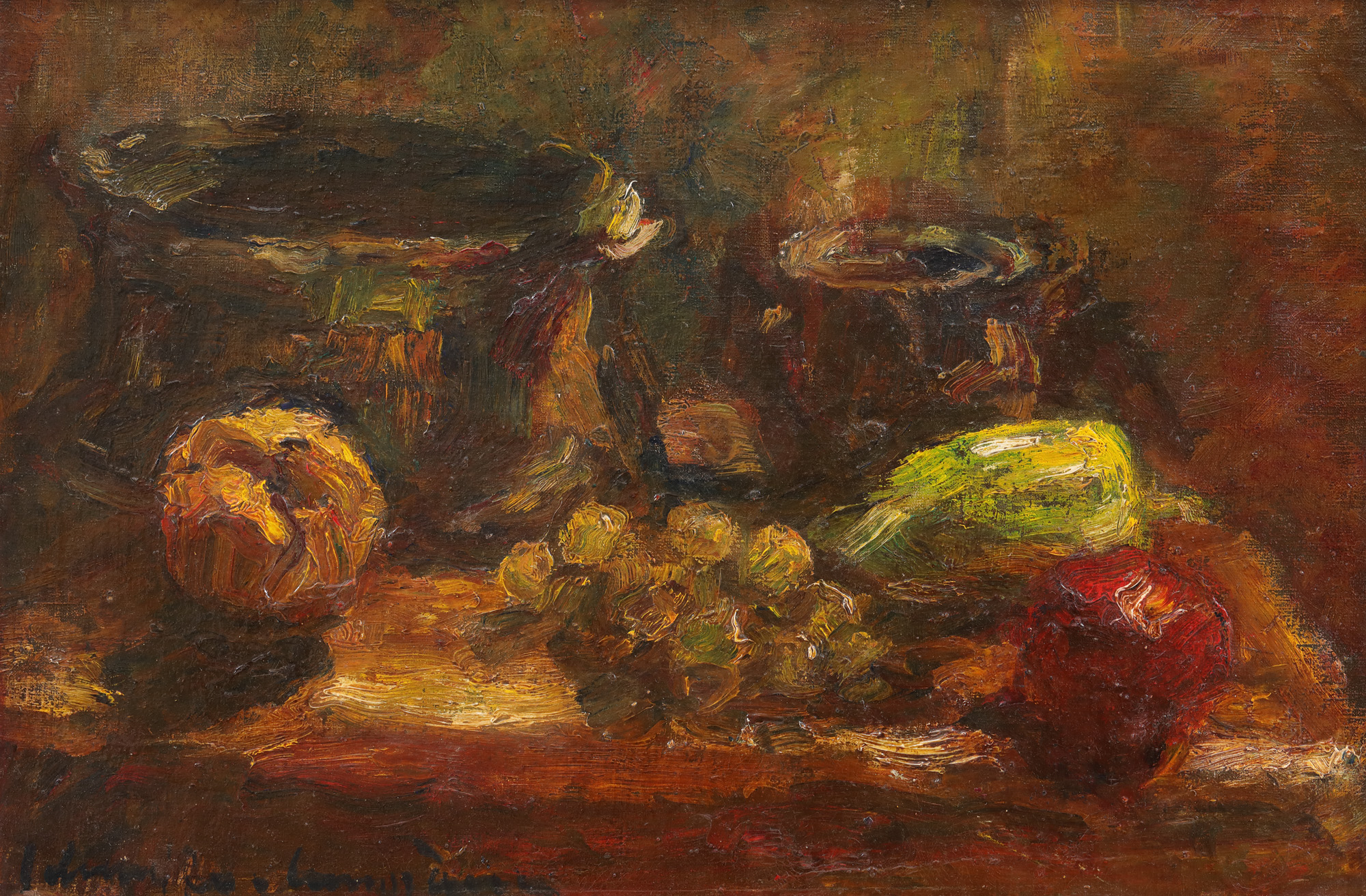 Still Life with Vessels and Fruits