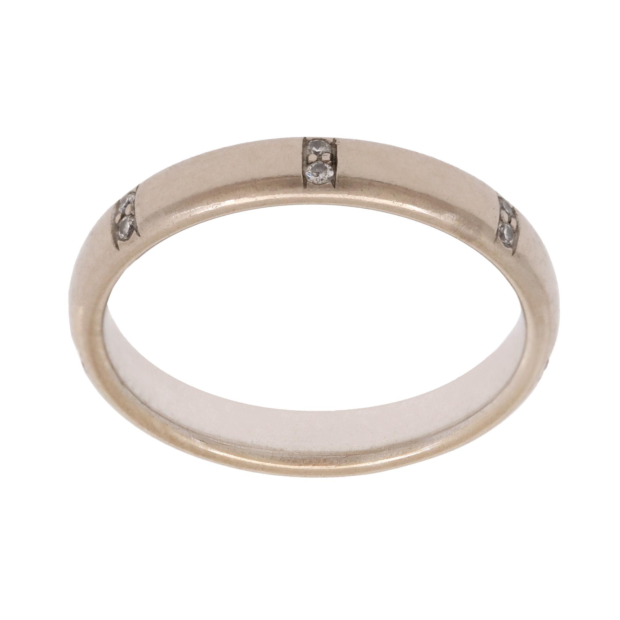 Inel din aur alb, Furrer Jacquot, decorat cu diamante 