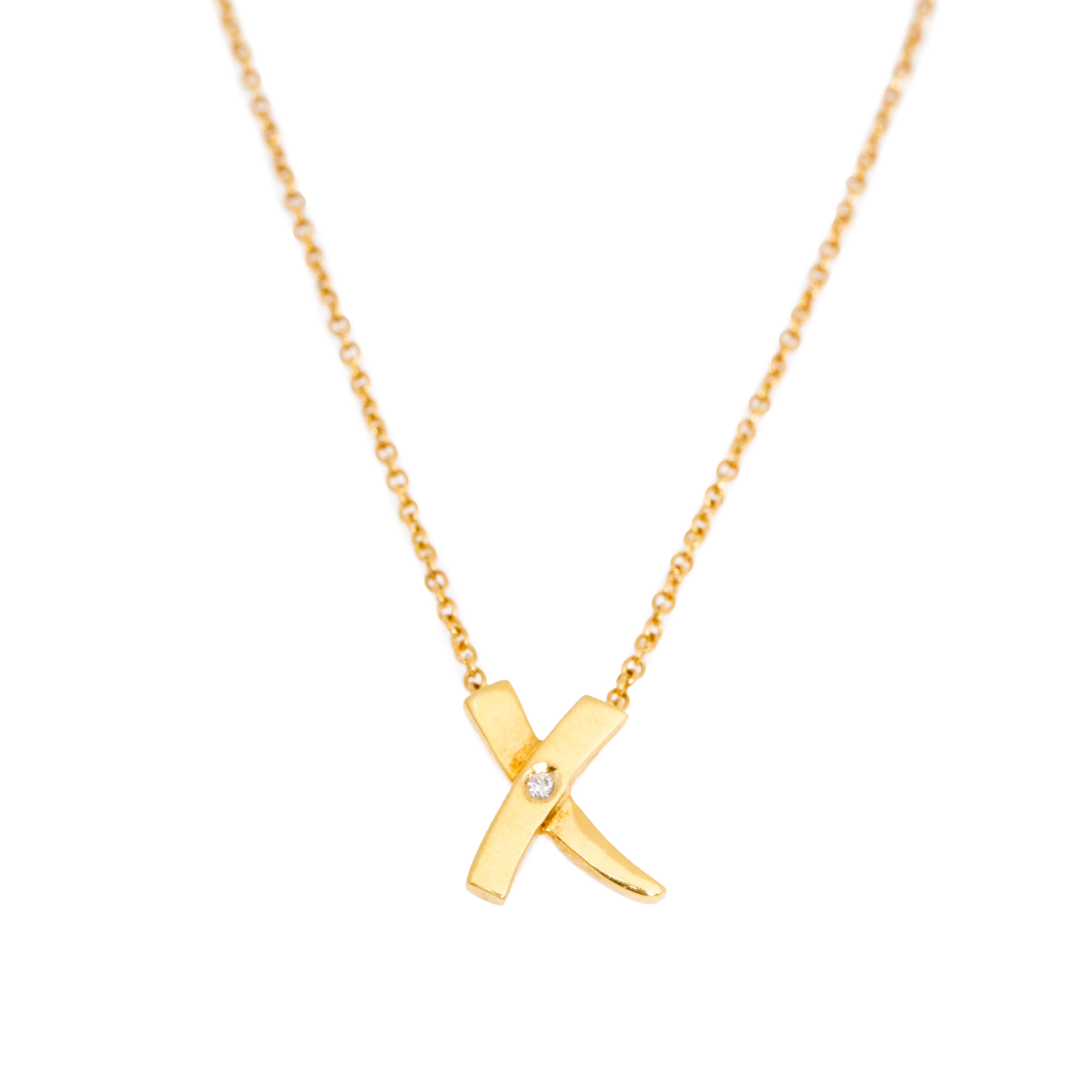 Tiffany&Co. chain with Paloma Picasso model, Graffiti X pendant