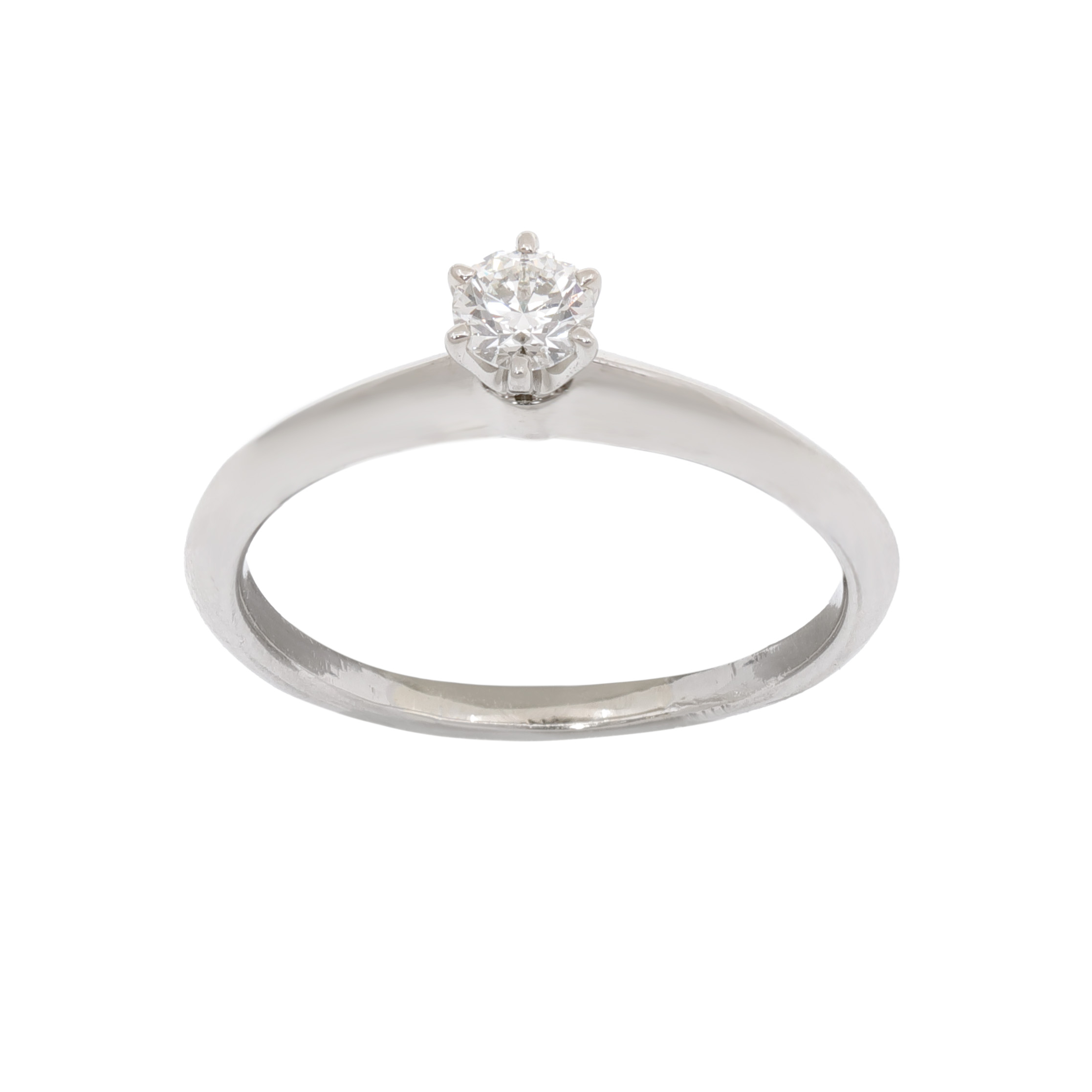 Inel din platină Tiffany & Co., decorat cu diamant