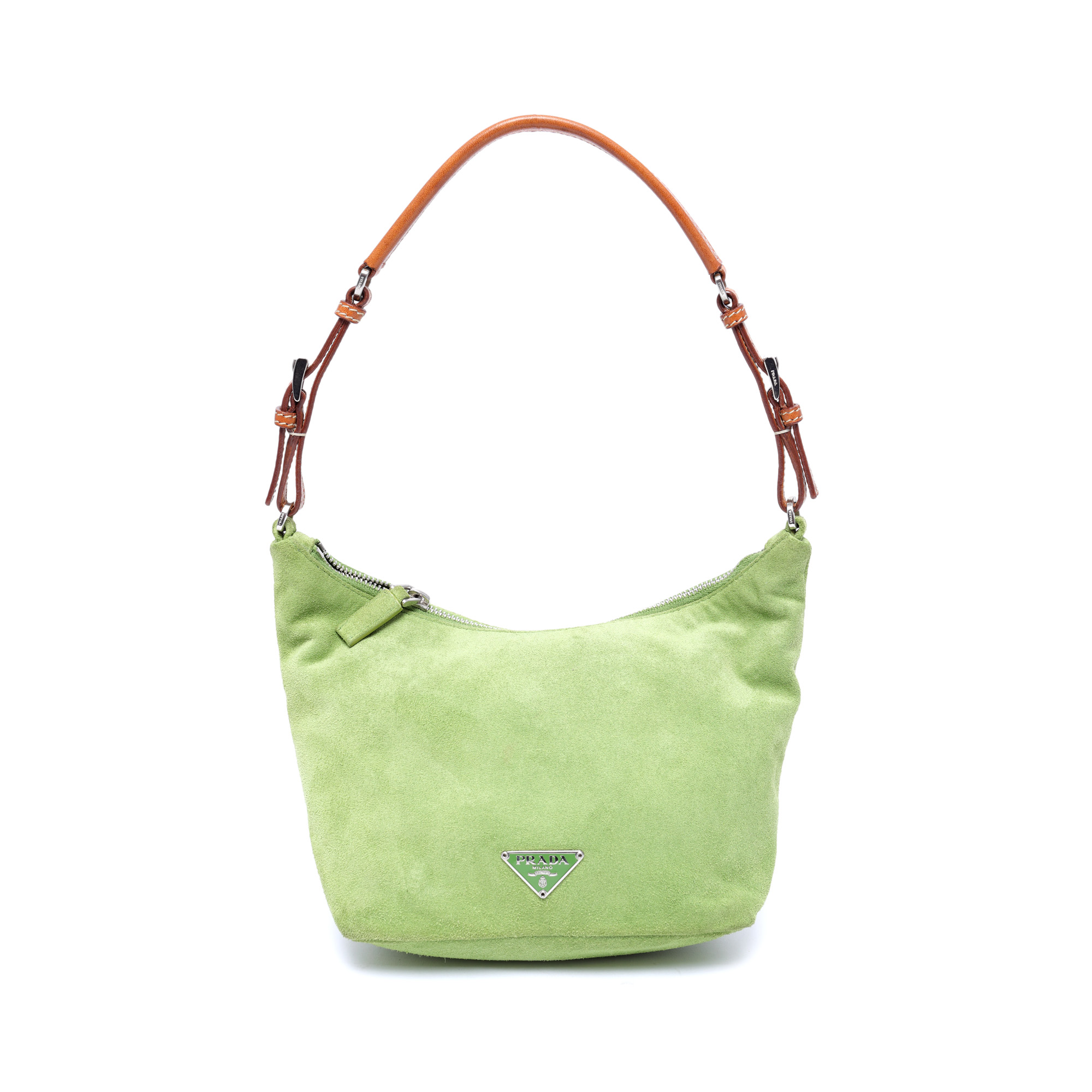 Geantă vintage Prada, din piele întoarsă