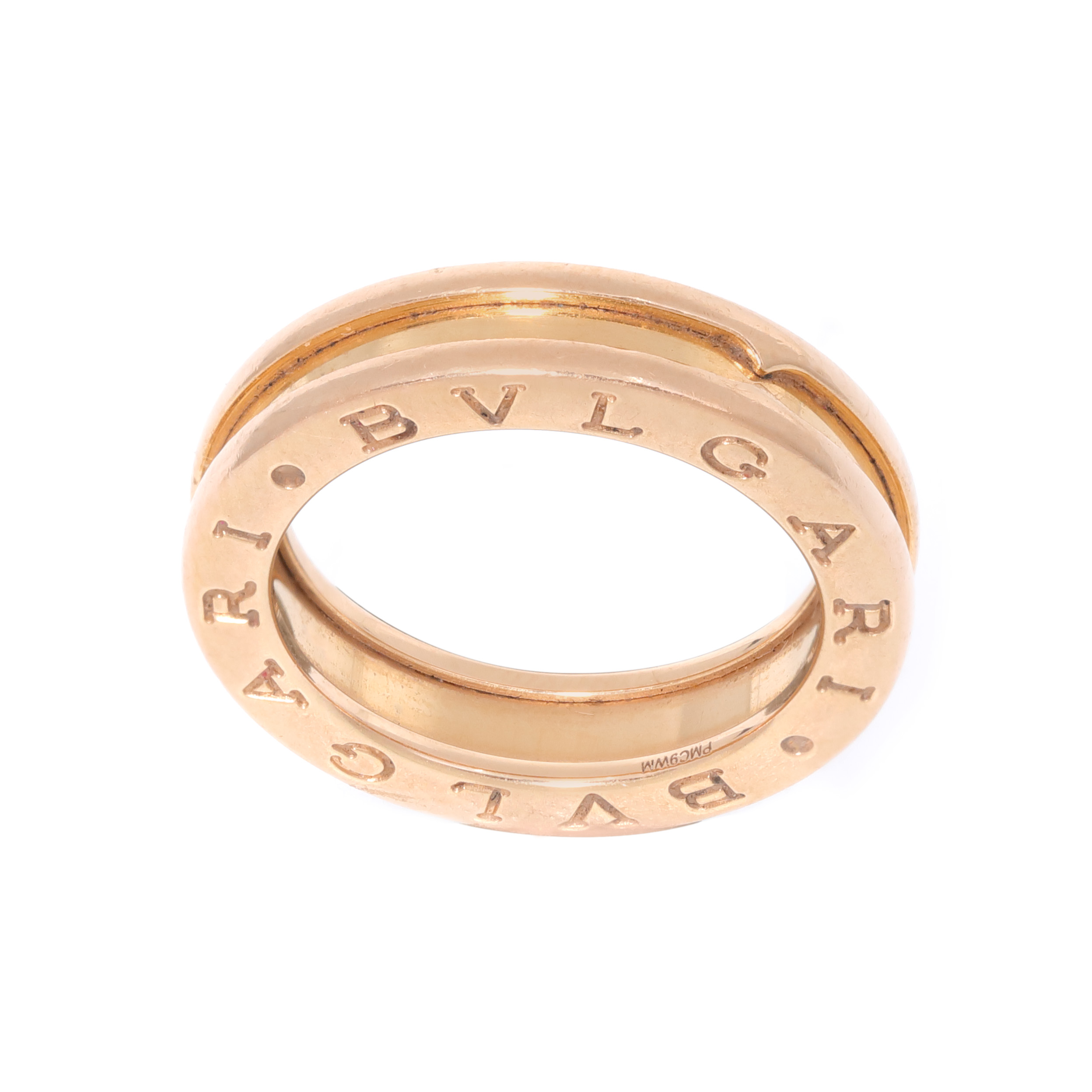 Bvlgari B.zero1 model rose gold ring