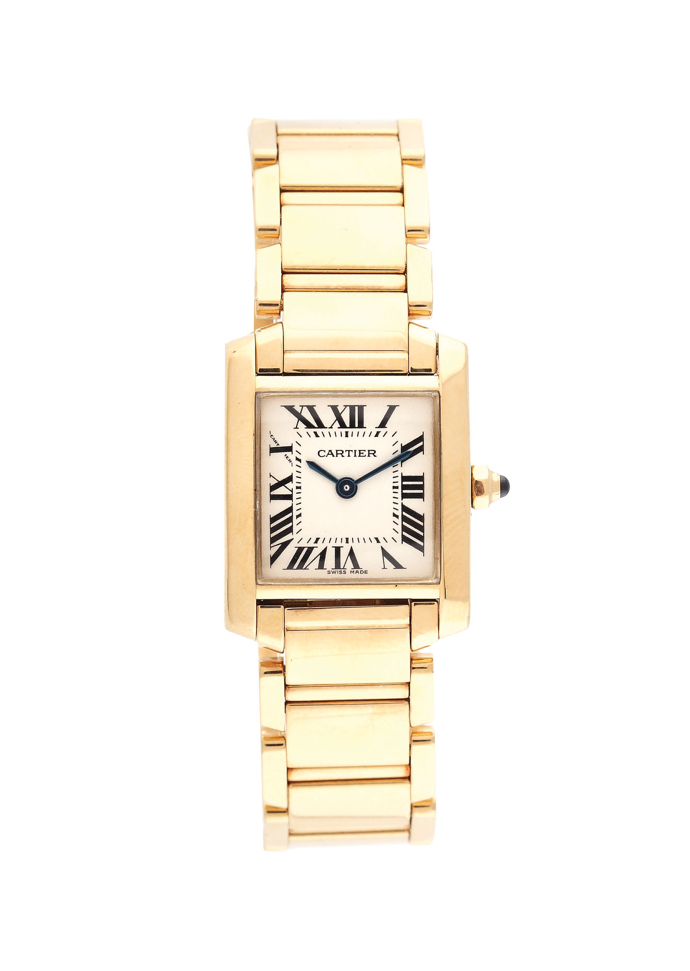 Ceas Cartier Tank Française, de mână, de damă, din aur roz
