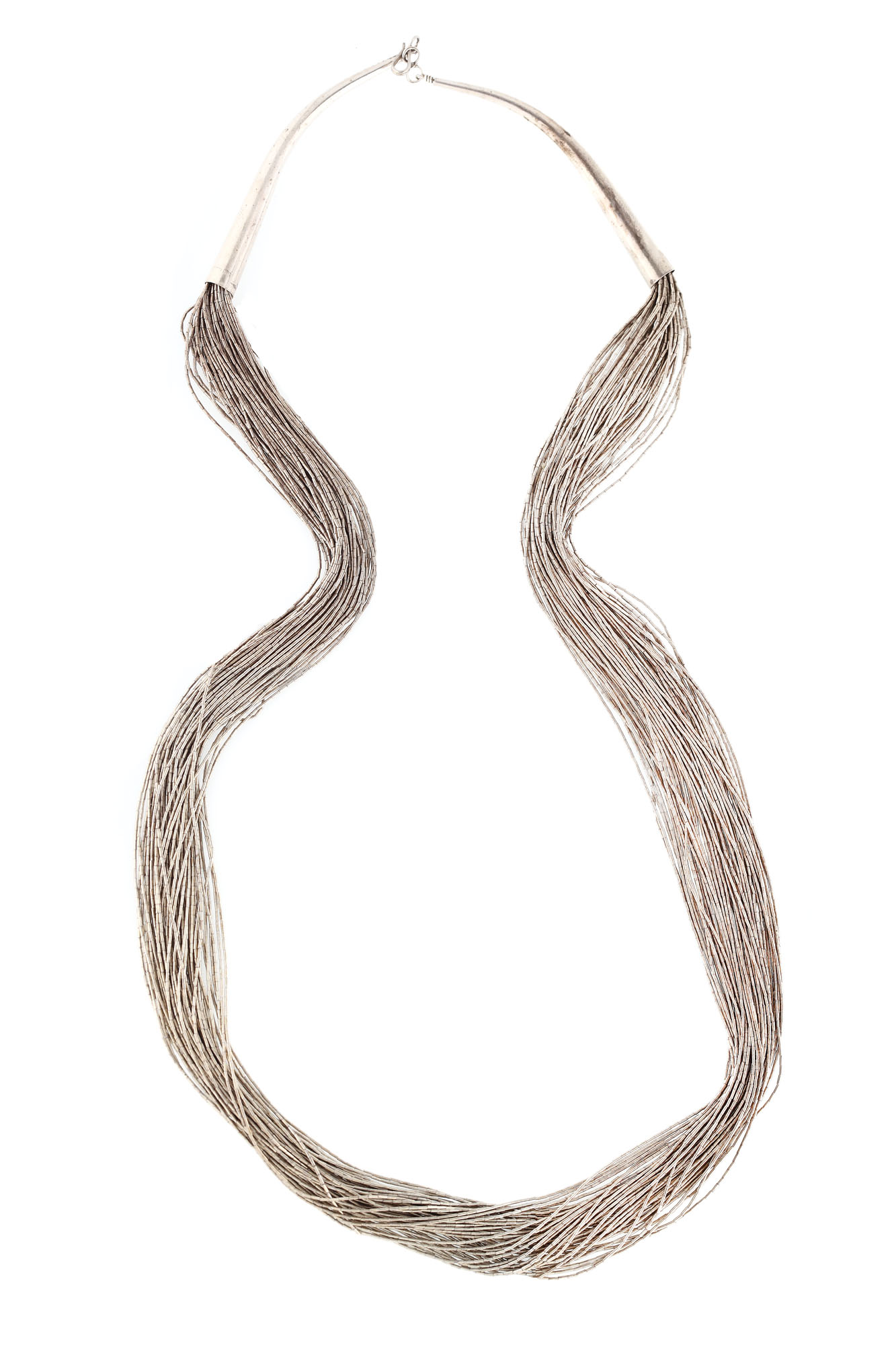 Silver necklace, Amerindian model