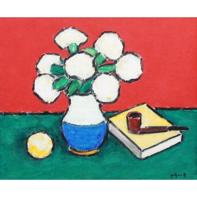 Still Life with Flowers and Pipe