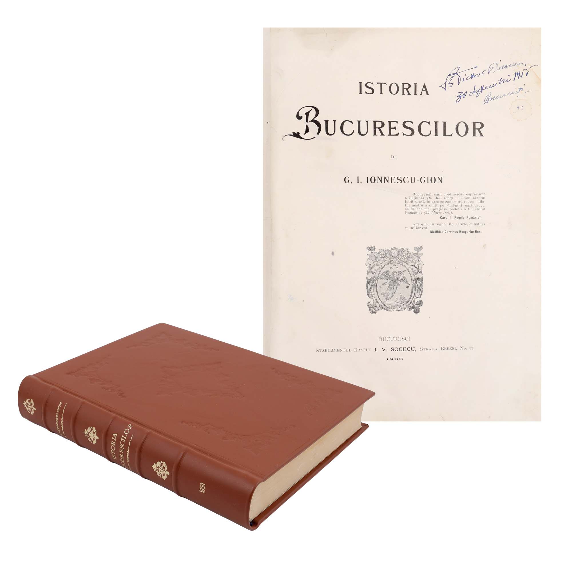 "History of Bucharest," by Gheorghe Ionescu-Gion, Bucharest, 1899, richly illustrated luxury edition