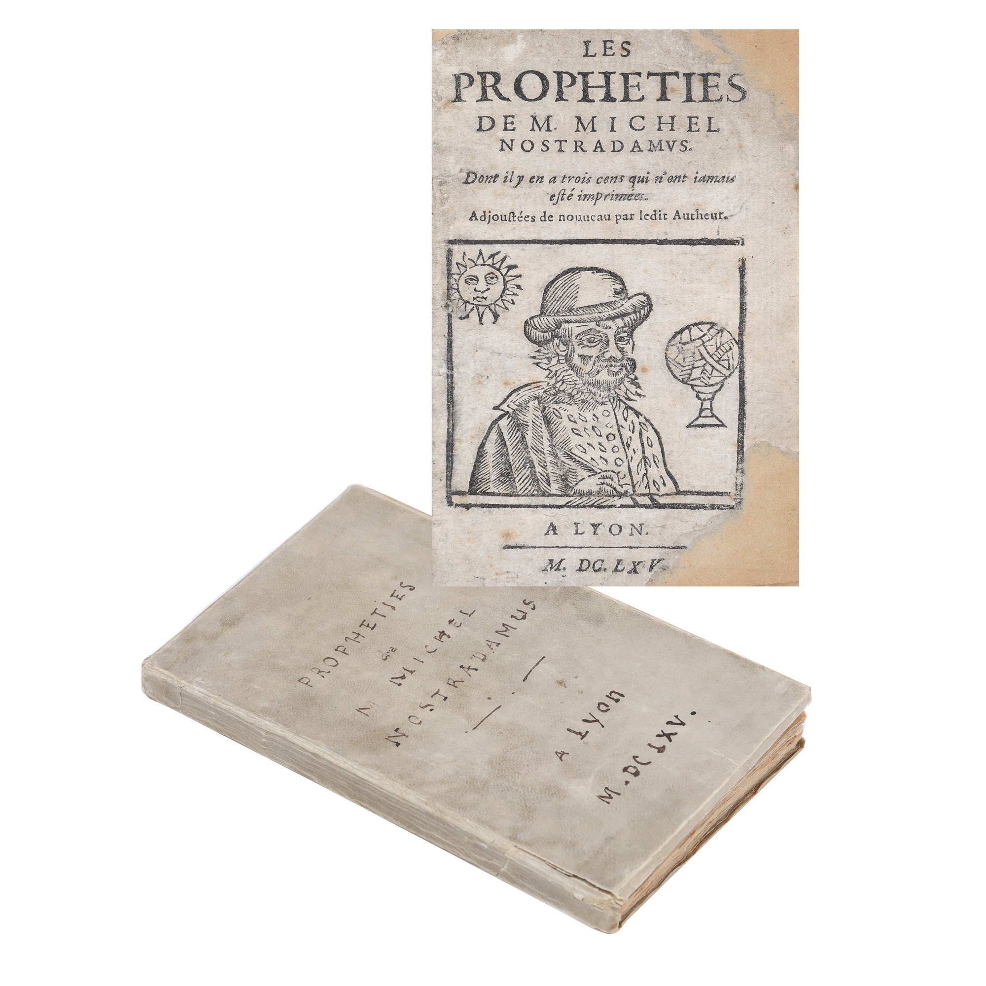 ”Profeții”, de Michel de Nostredame (Nostradamus)”, franceză, Lion, 1665