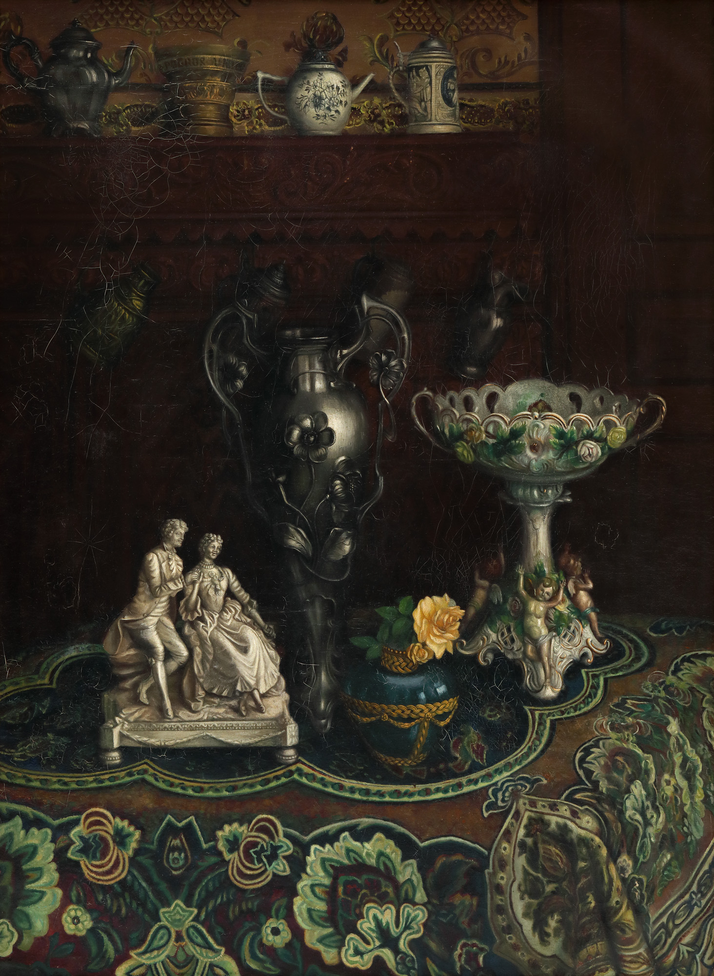 Interior cu statuetă de porțelan (Annette și Lubin)