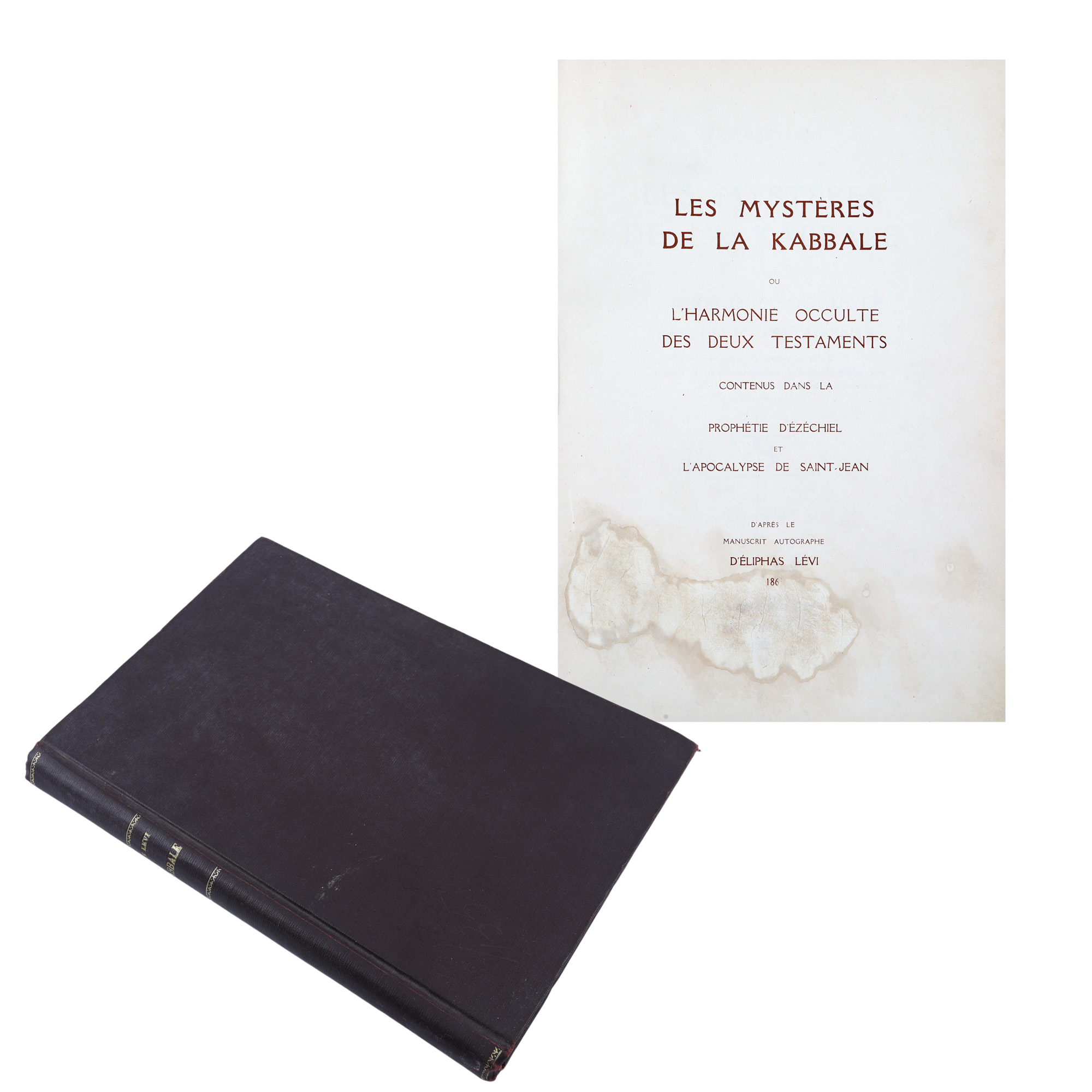 ”Misterele cabalei - Armonia ocultă a celor două testamente”, de Eliphas Levi, franceză, Paris, 1920, cu 105 litografii, de colecție