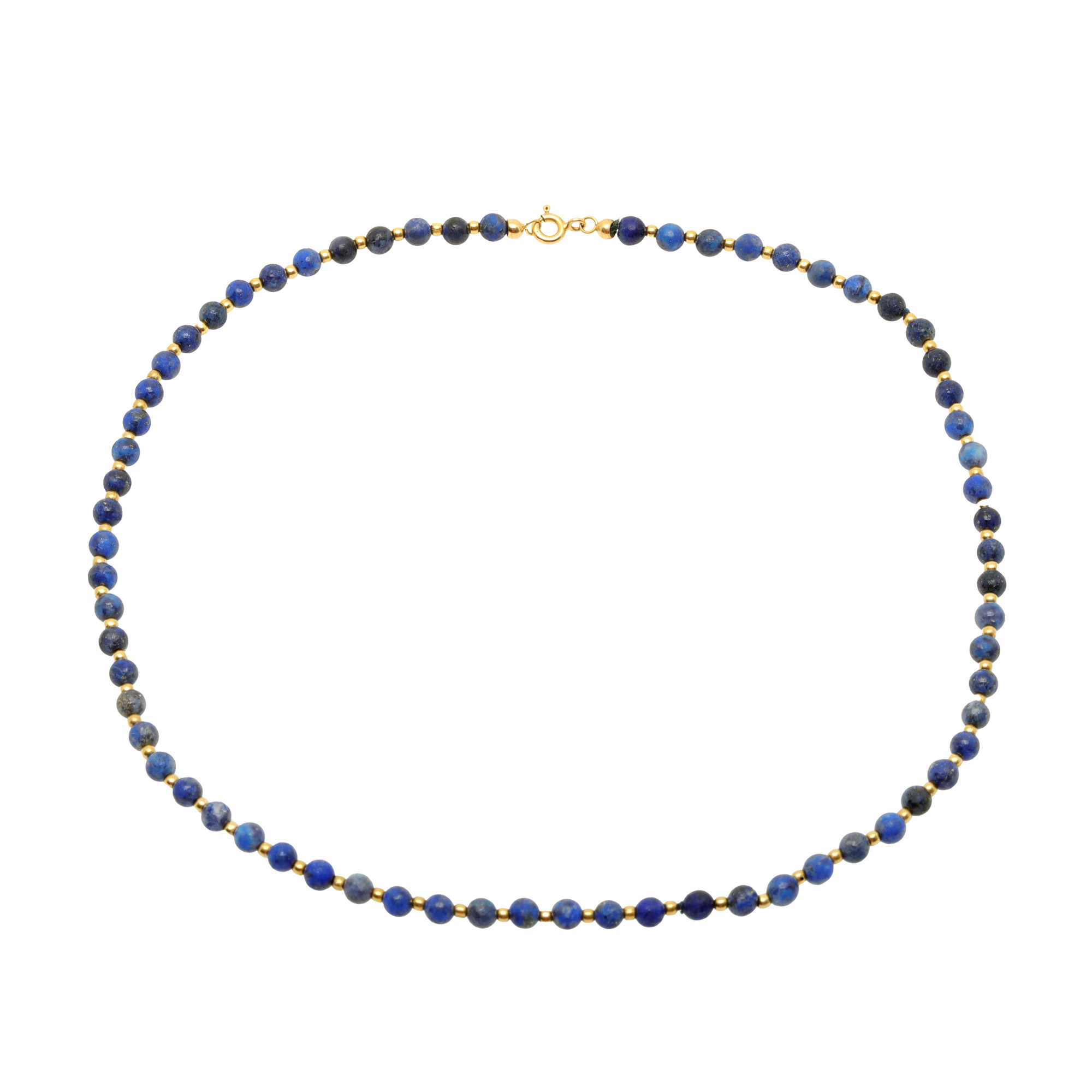 Gold and Lapis Lazuli Necklace