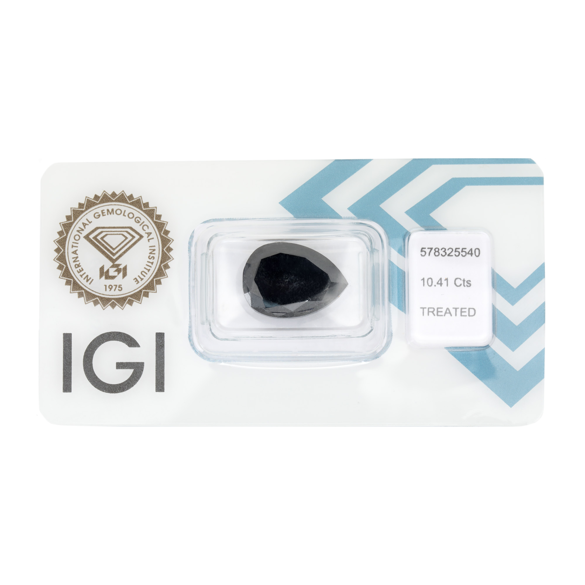 Mixed Cut Black Diamond, 10.41 ct., accompanied by IGI Gemological Certificate