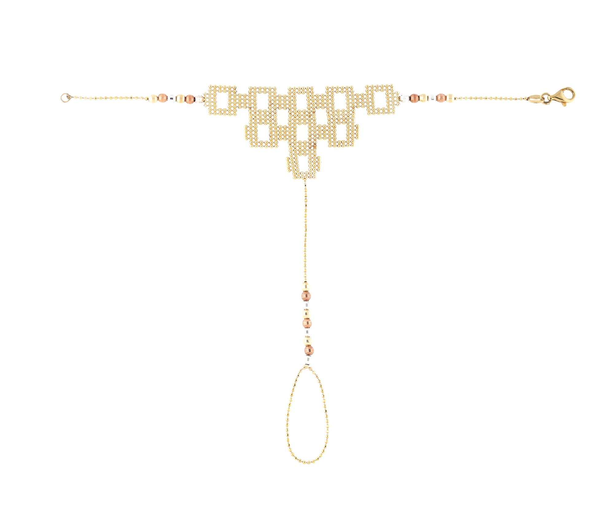 Exceptional gold bracelet in the Art Deco manner
