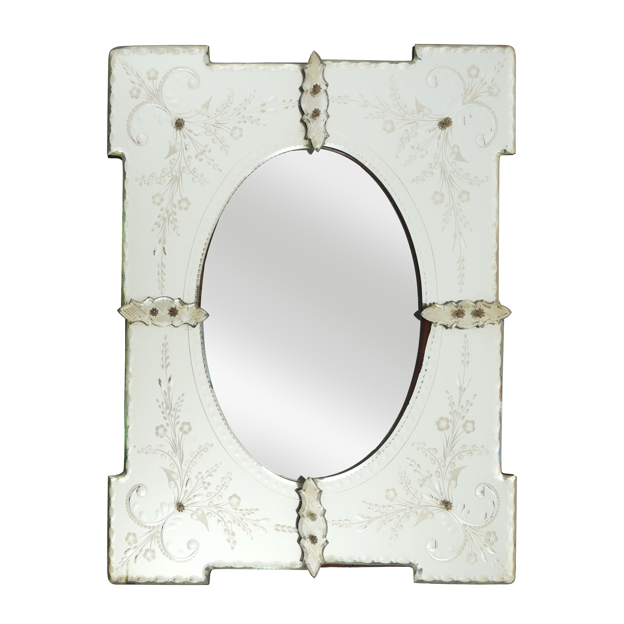 Venetian wall mirror, circa 1880-1890