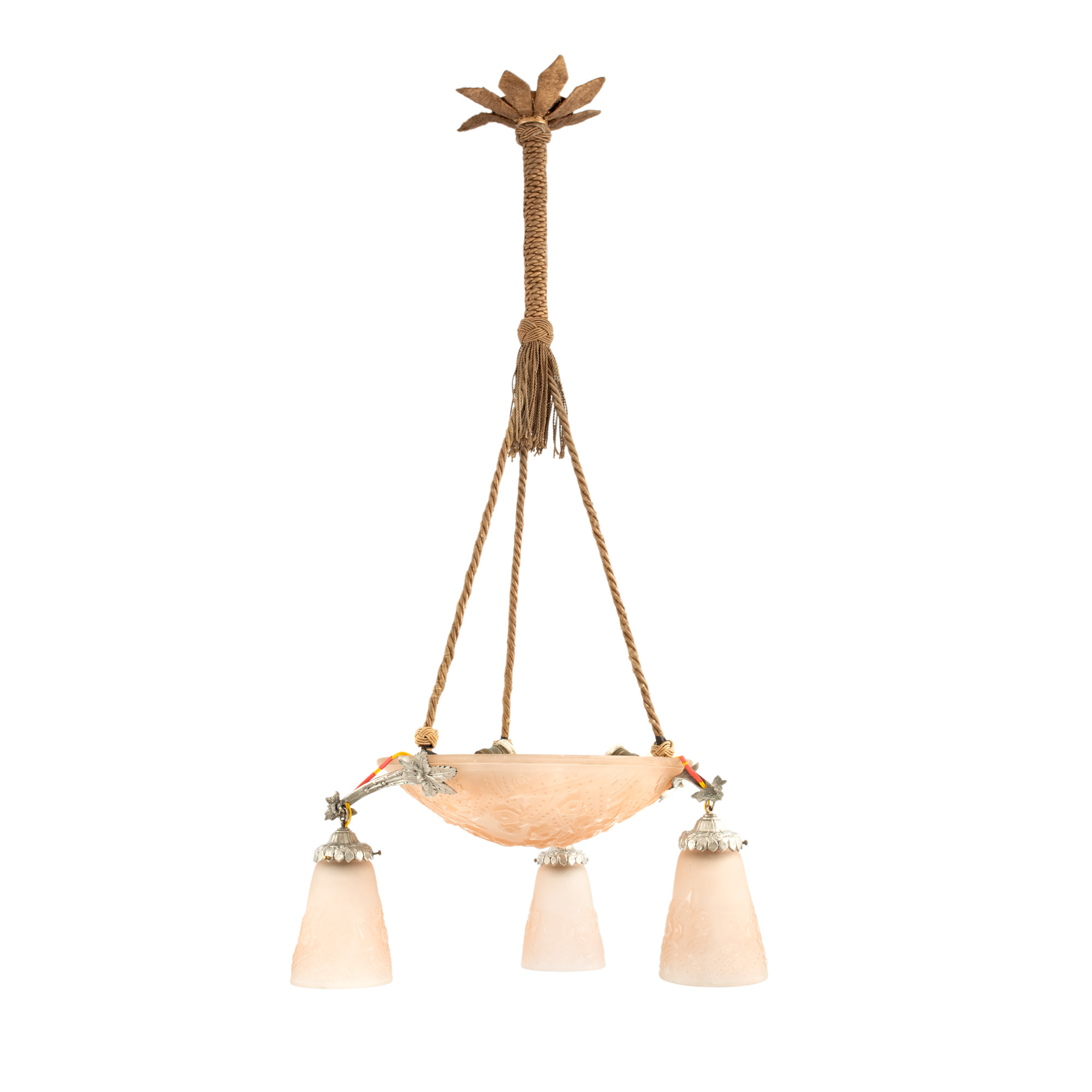 Muller Frères Ceiling Lamp, first half of the 20th century
