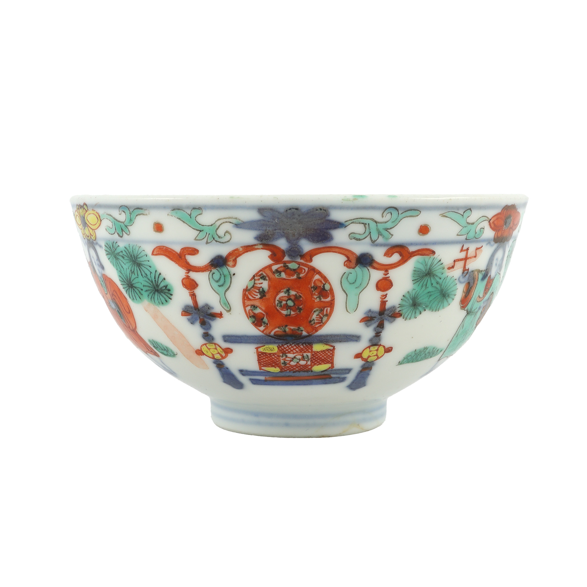 Vas din porțelan, realizat în tehnica Doucai, perioada Wanli, dinastia Ming, China, cca. 1563-1620
