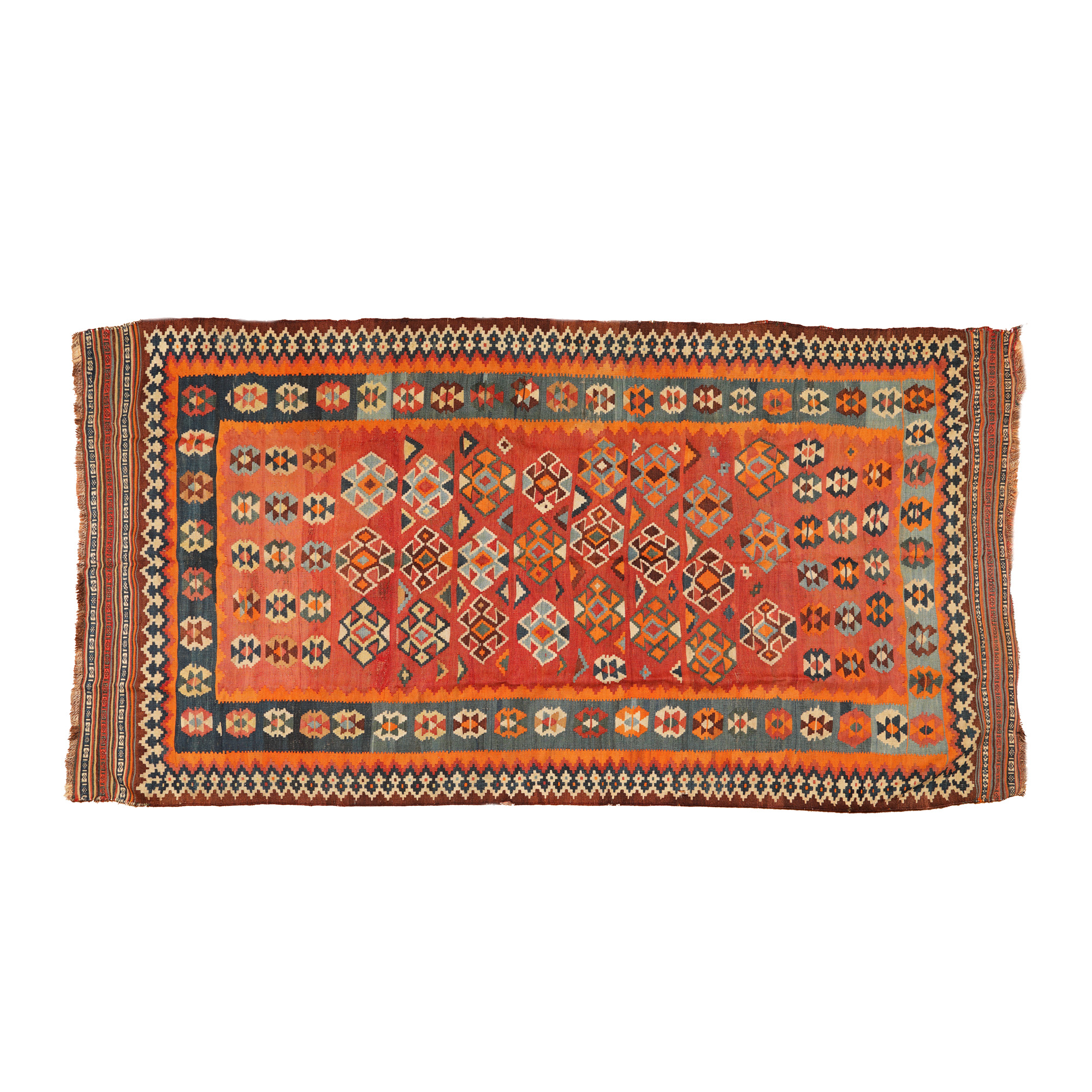 Covor Kilim Qashqai din lână, cca. 1900
