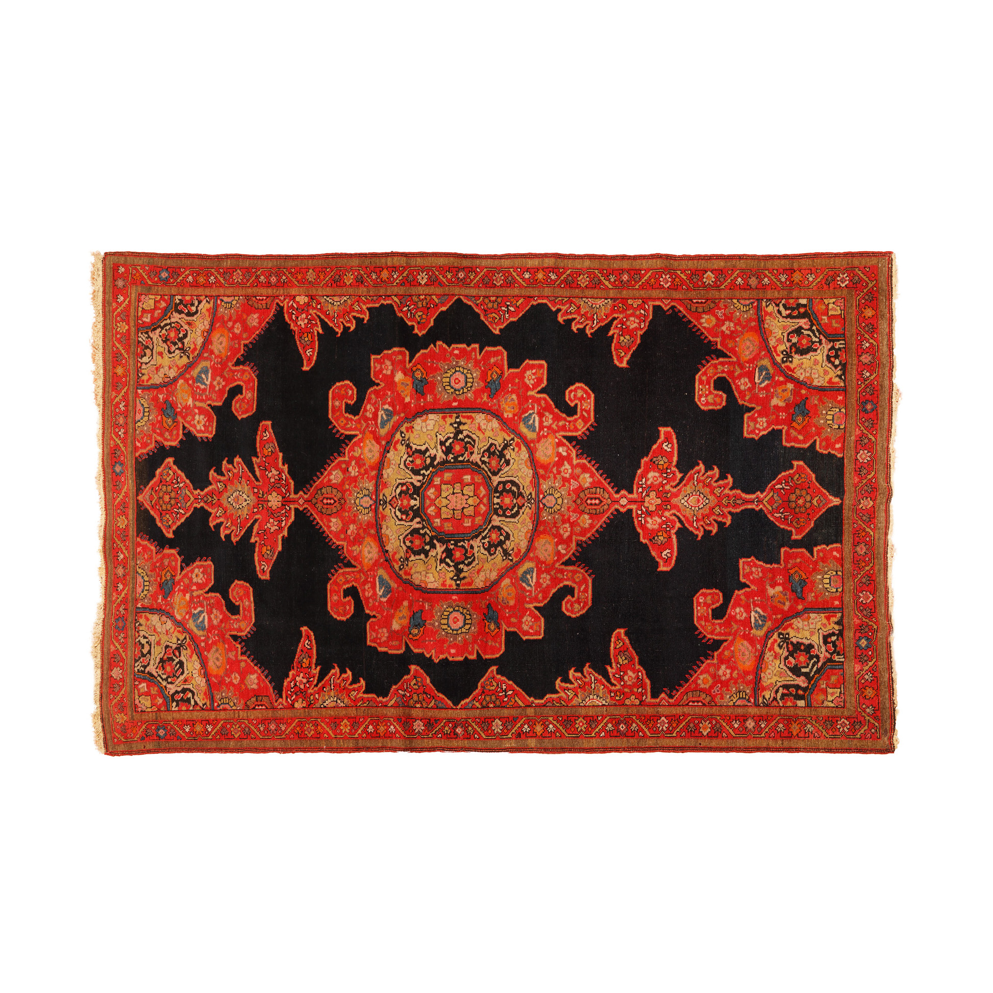 Mishan Malayer wool rug, Iran, end of the 19th century