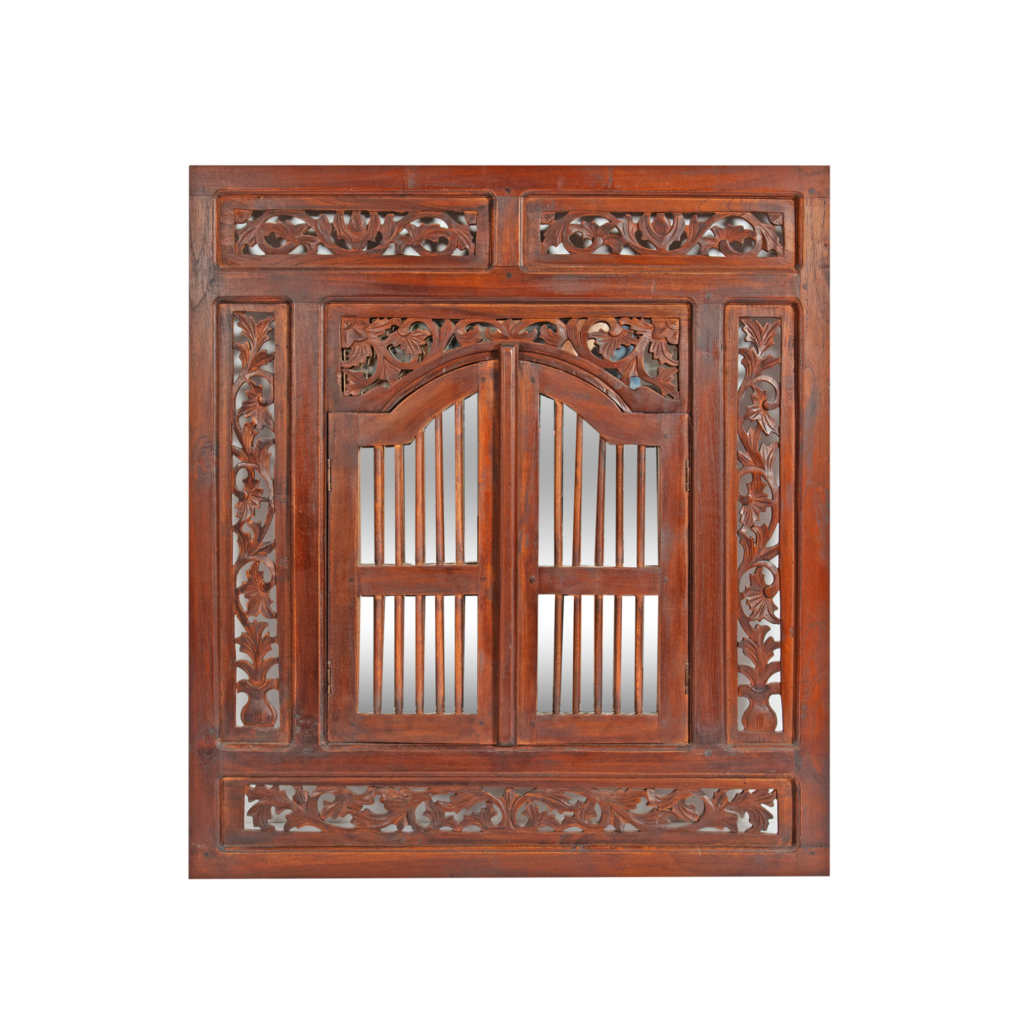 Exotic Wood Mirror, India, first half of the 20th century