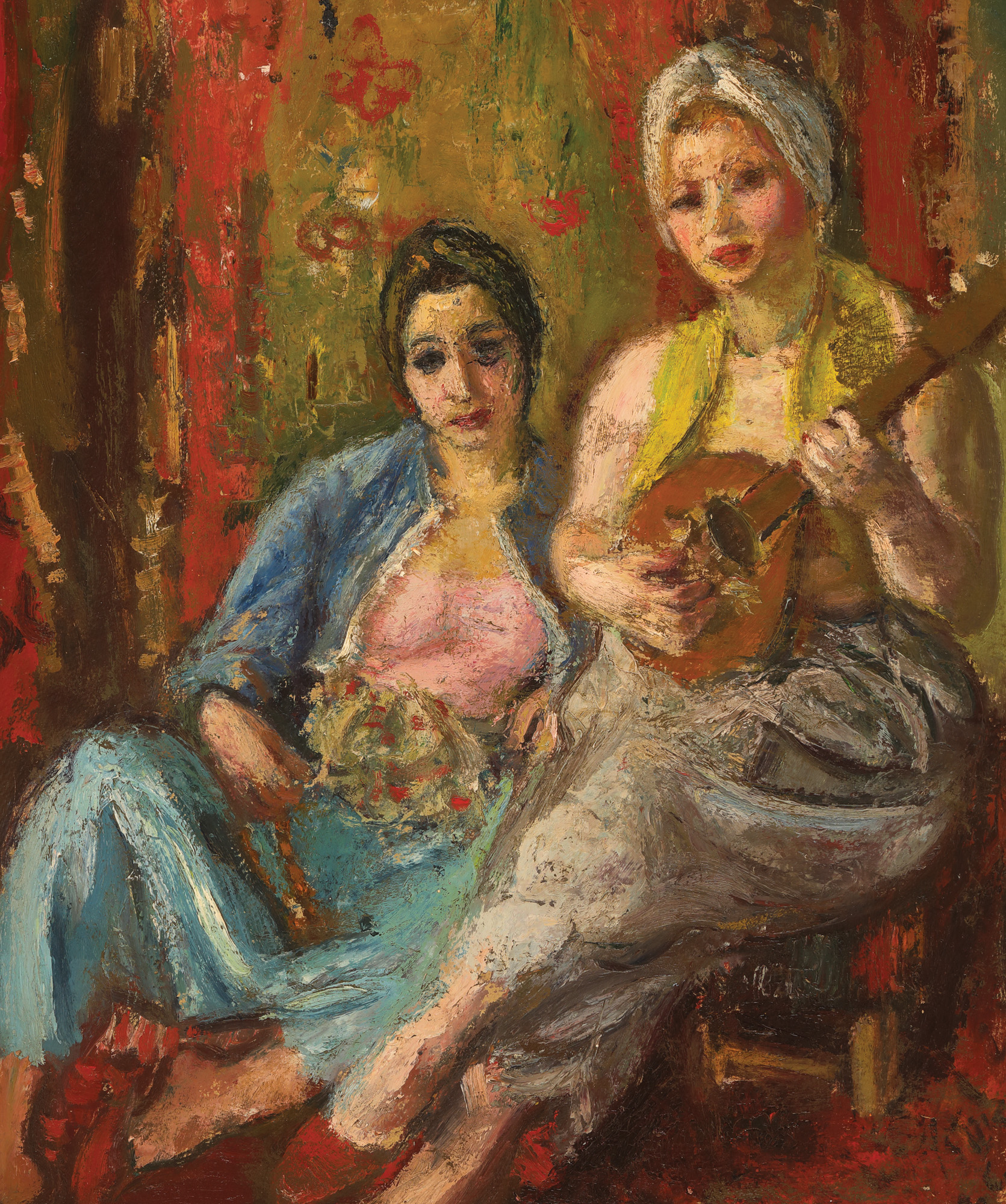 Odalisque in Oriental Interior