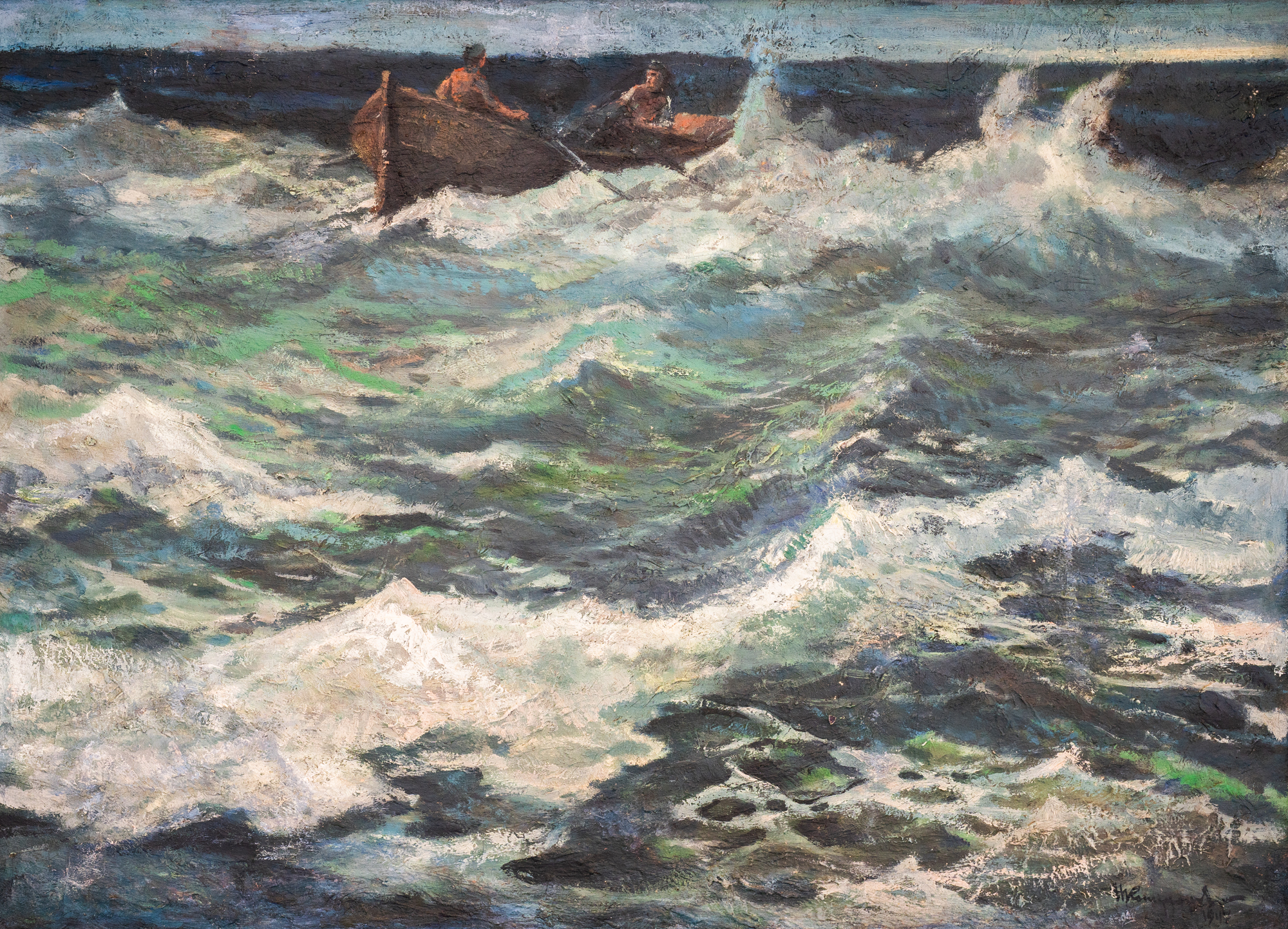 В бурно море