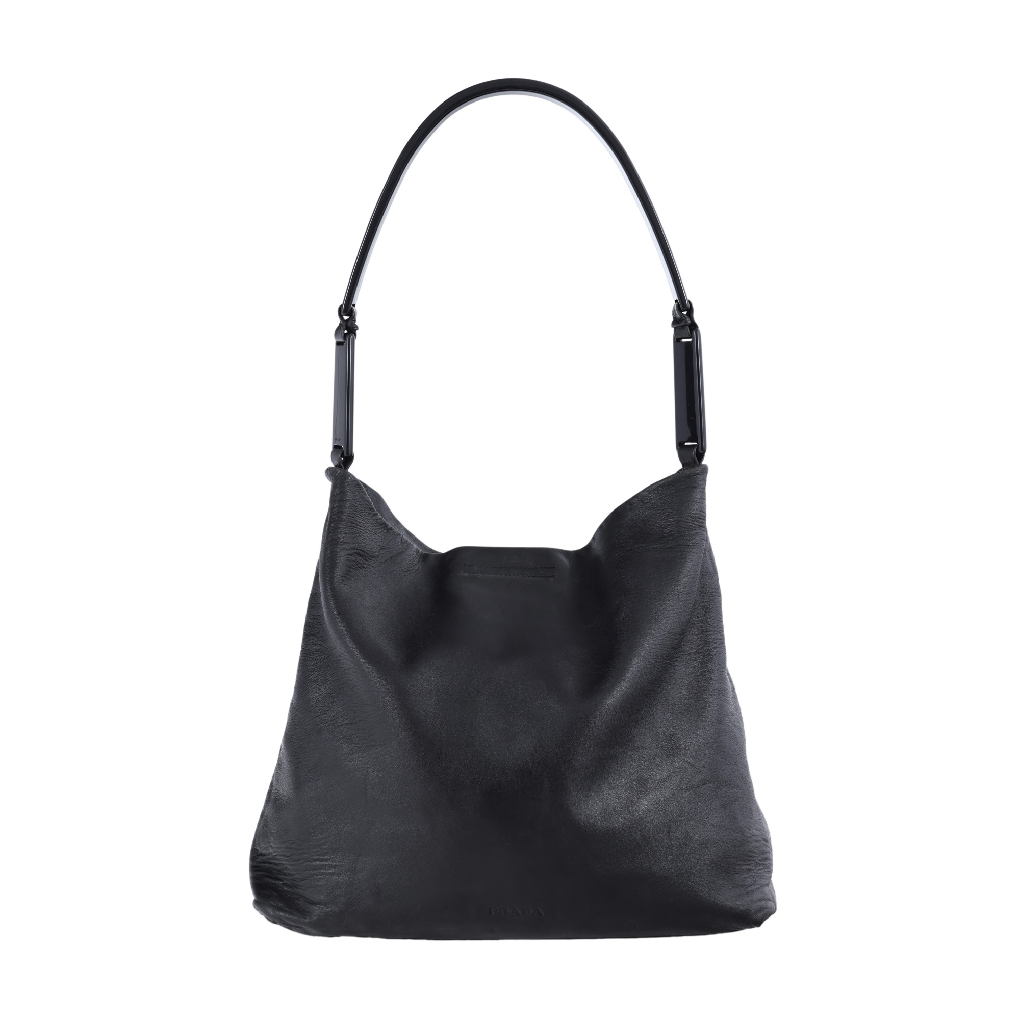 Geantă Prada, din piele saffiano, model Hobo 