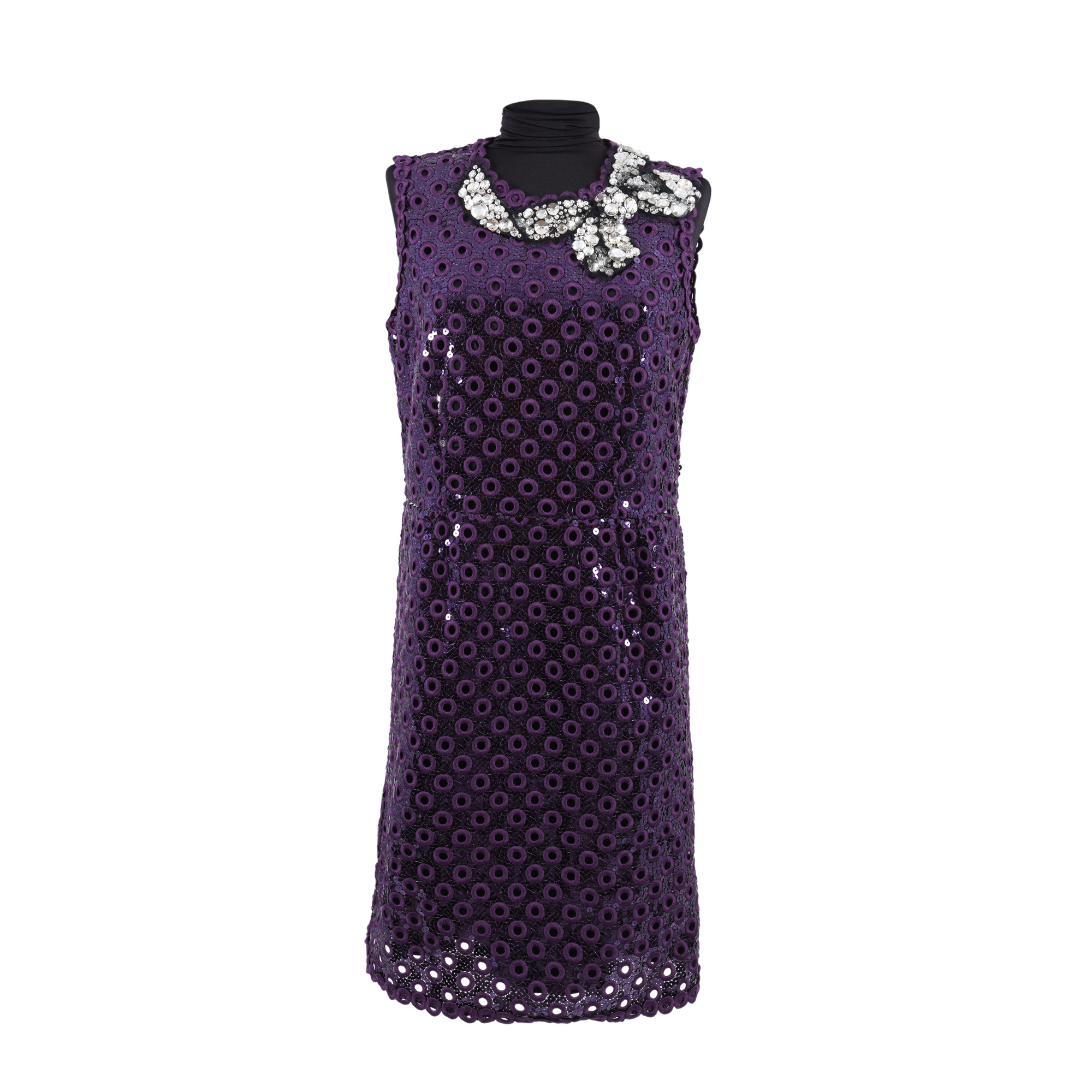 Rochie Marc Jacobs, din mătase cu pailette brodate și cristale, din colecția Resort 2015