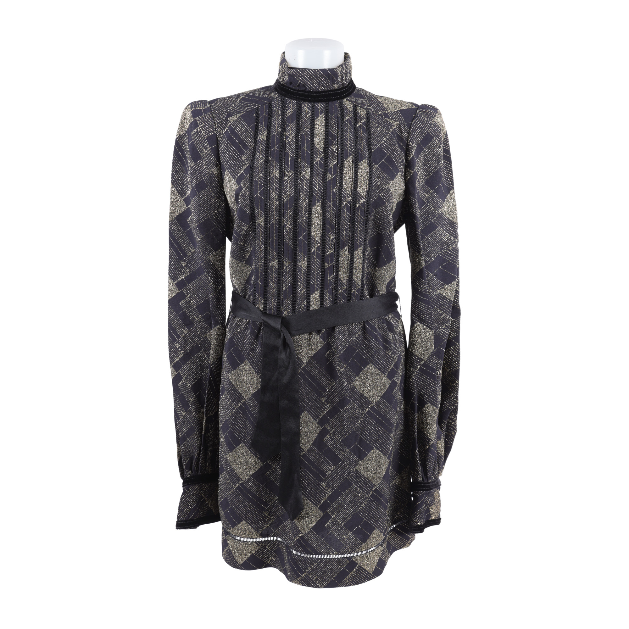 Rochie Marc Jacobs, brodată cu fir metalic, din colecția Primăvară 2017
