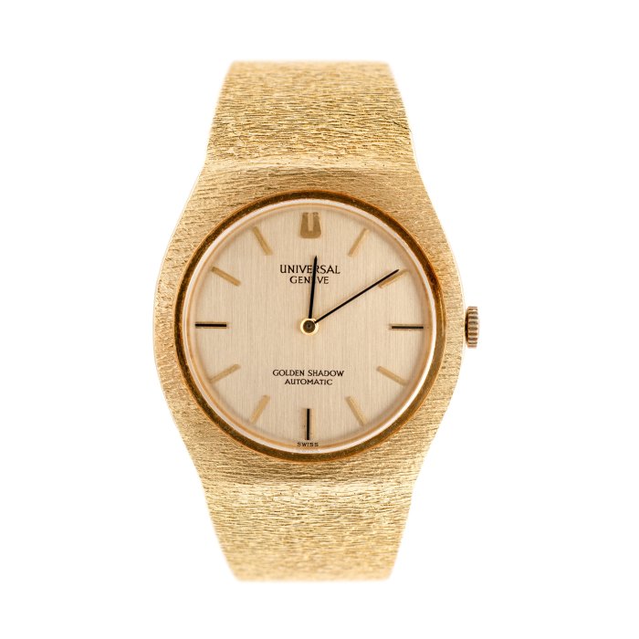 Ceas Universal Geneve Golden Shadow, din aur, de mână, unisex