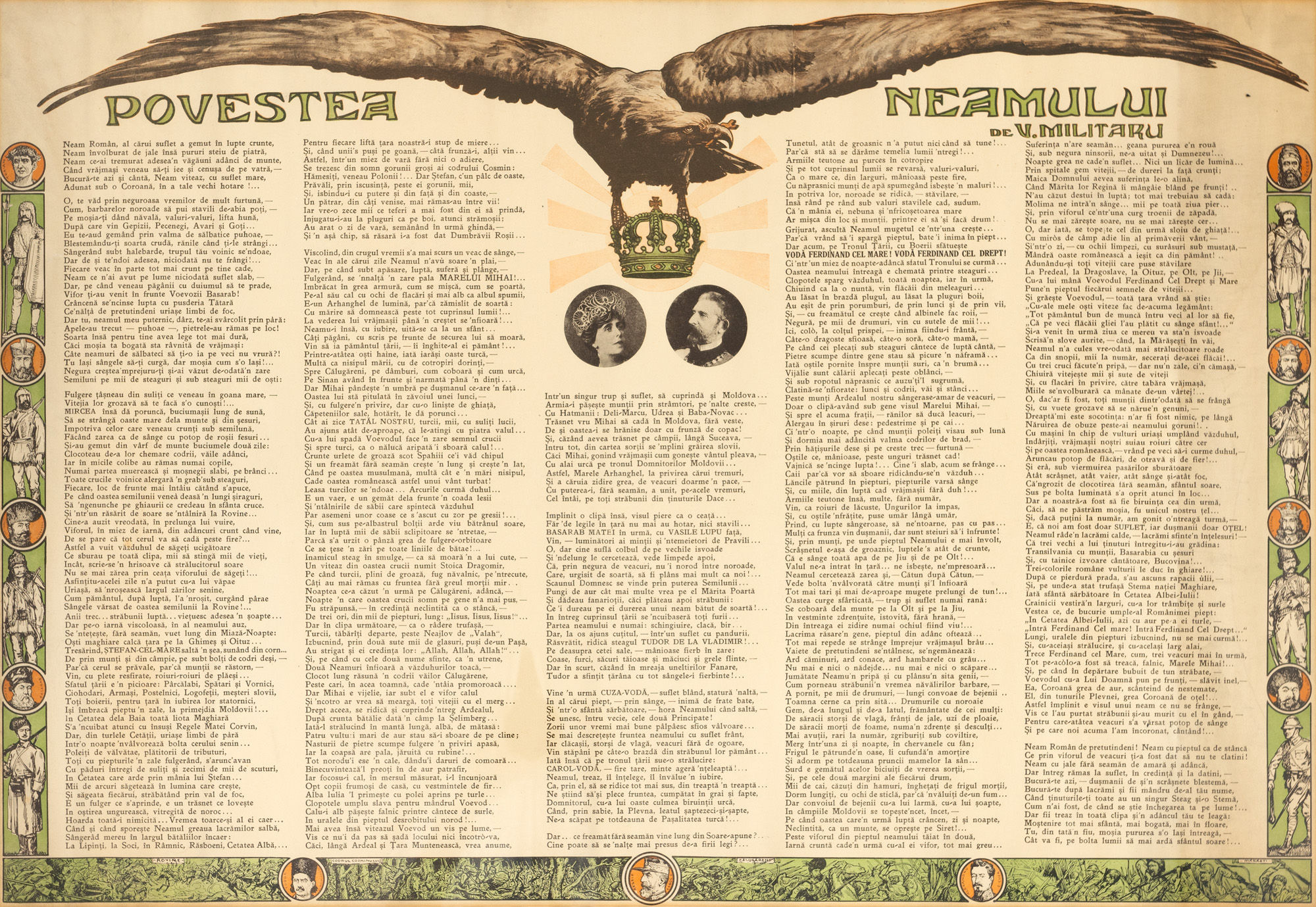 Afiș ”Povestea Neamului”, de Vasile Militaru, cca. 1920