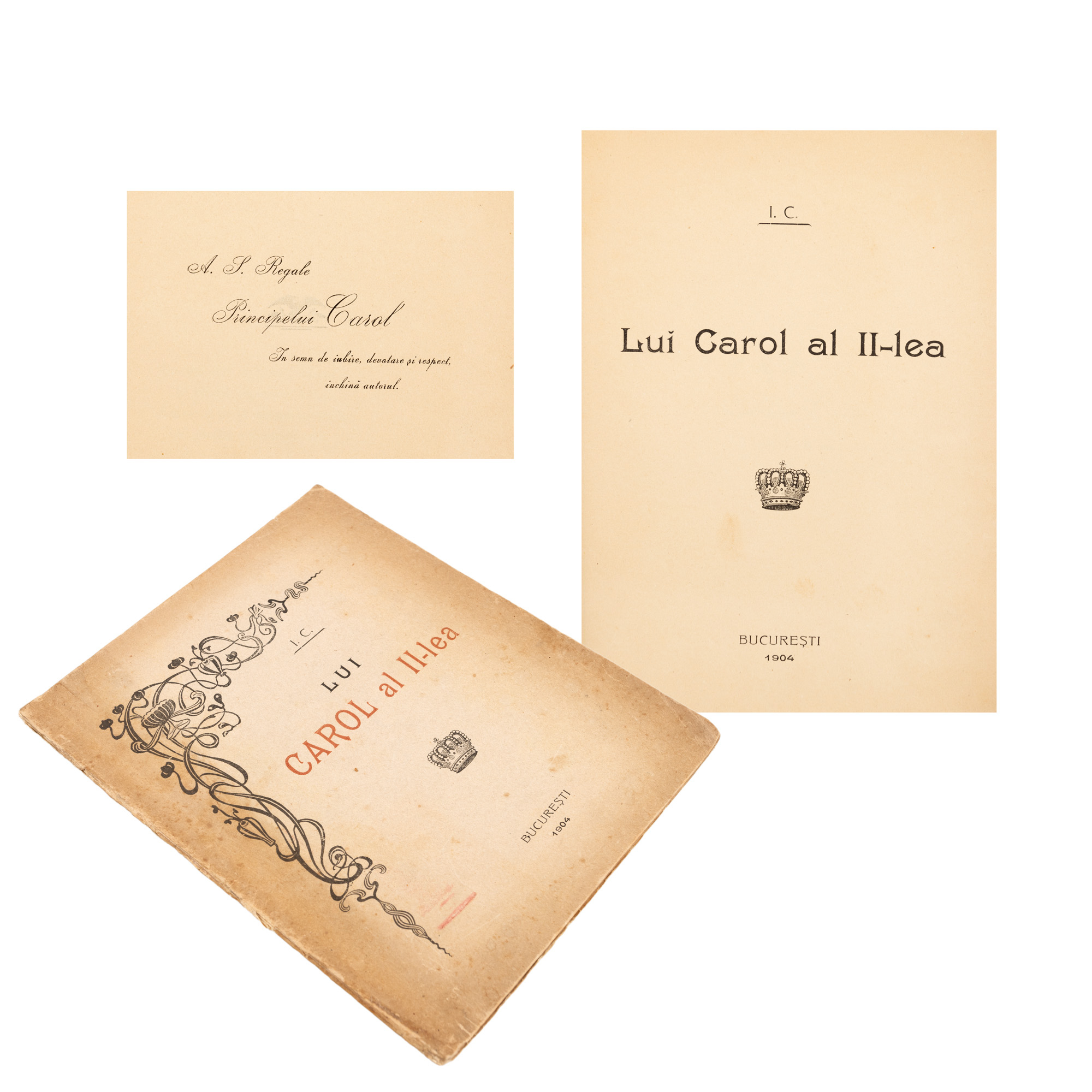 "To Carol II", by I.C., Bucharest, 1904