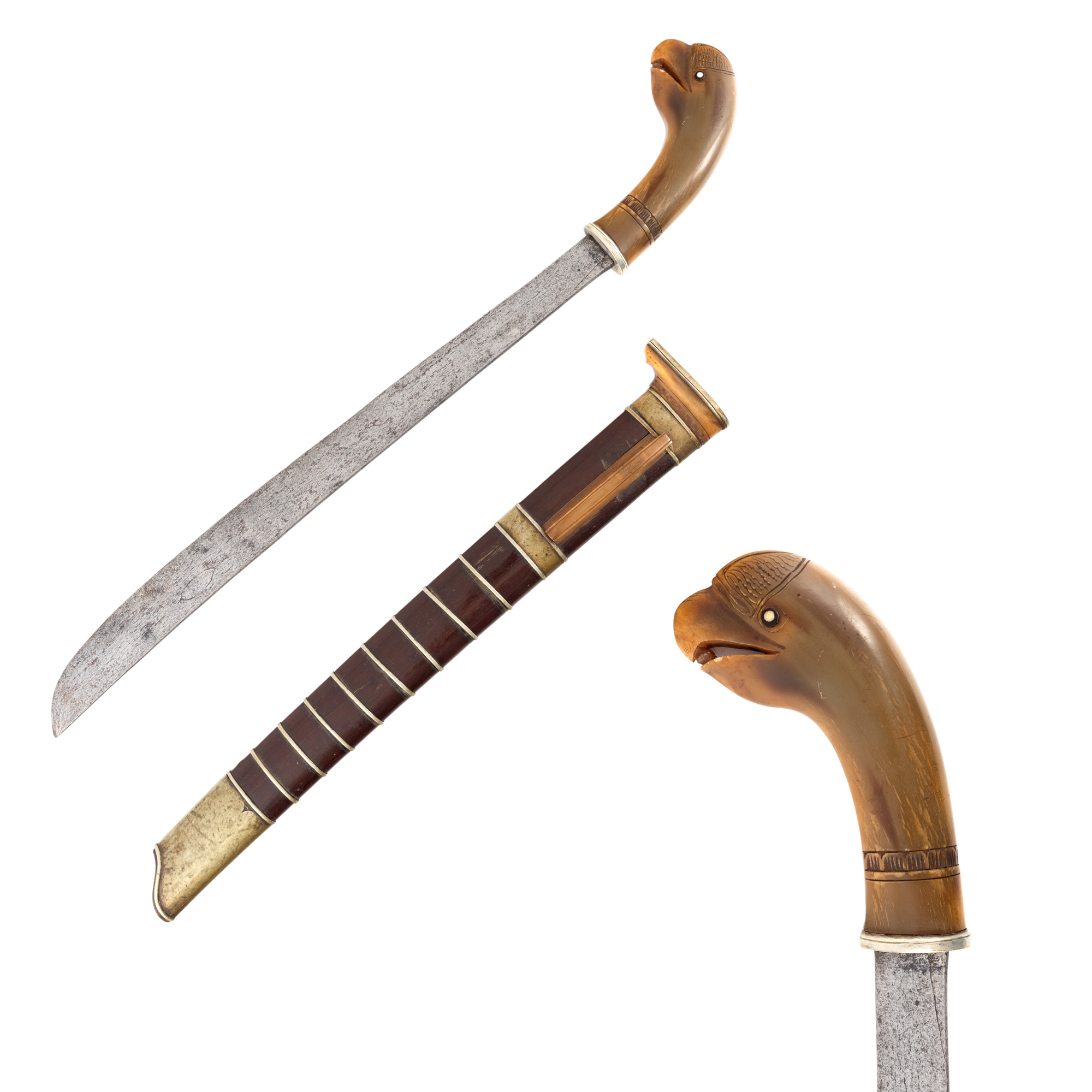Sabie Golok, cu teacă, Indonezia, cca. 1900