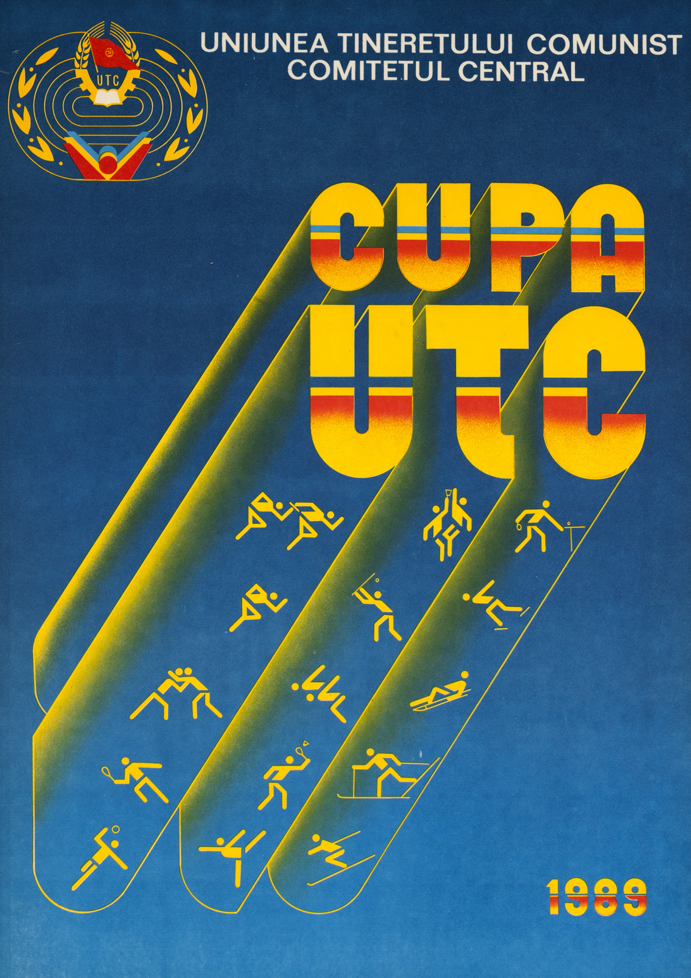 "Sports Poster 'UTC Cup', 1989, signed Vasile Sima, 1989"