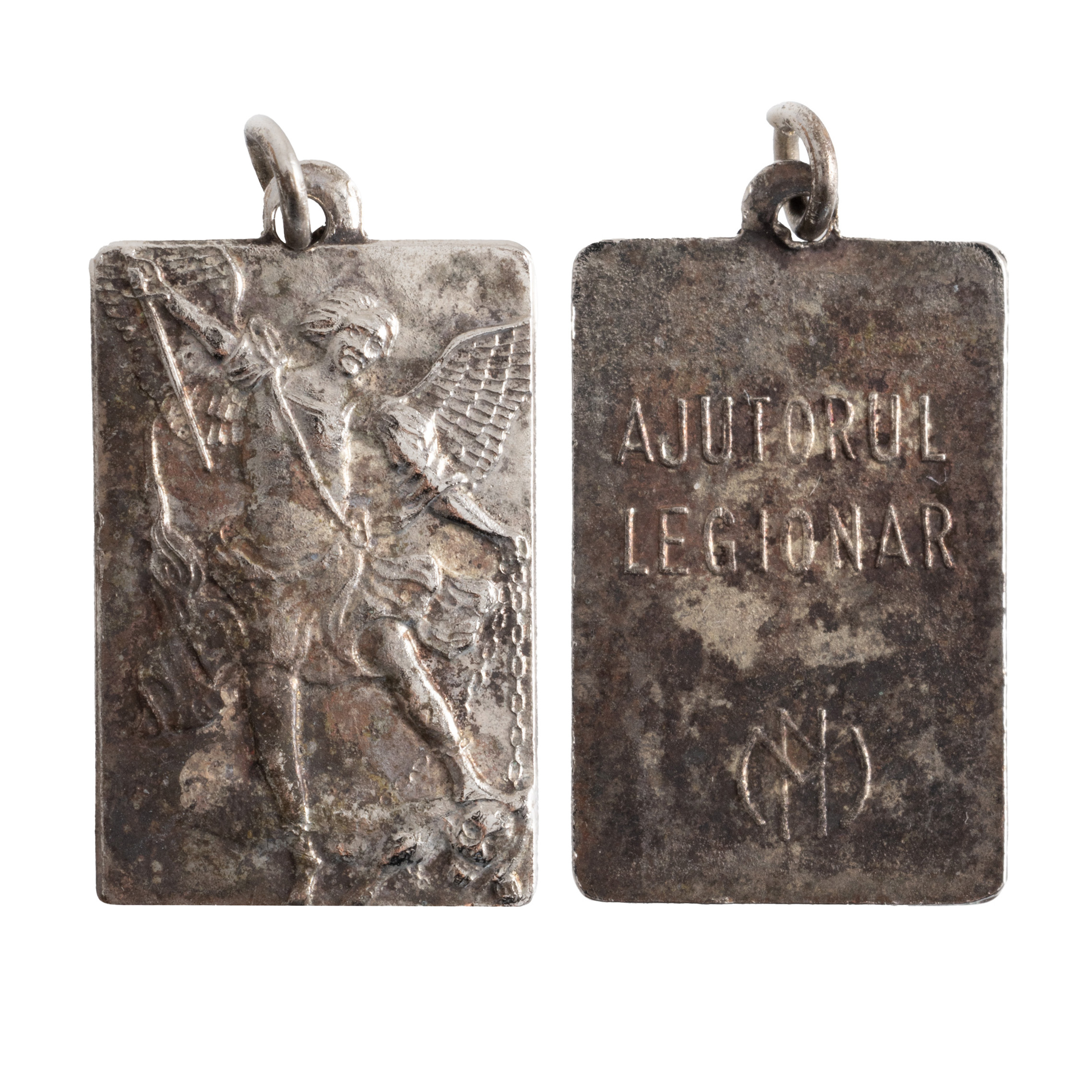 Medalion ”Ajutorul Legionar”, cca. 1940, argint