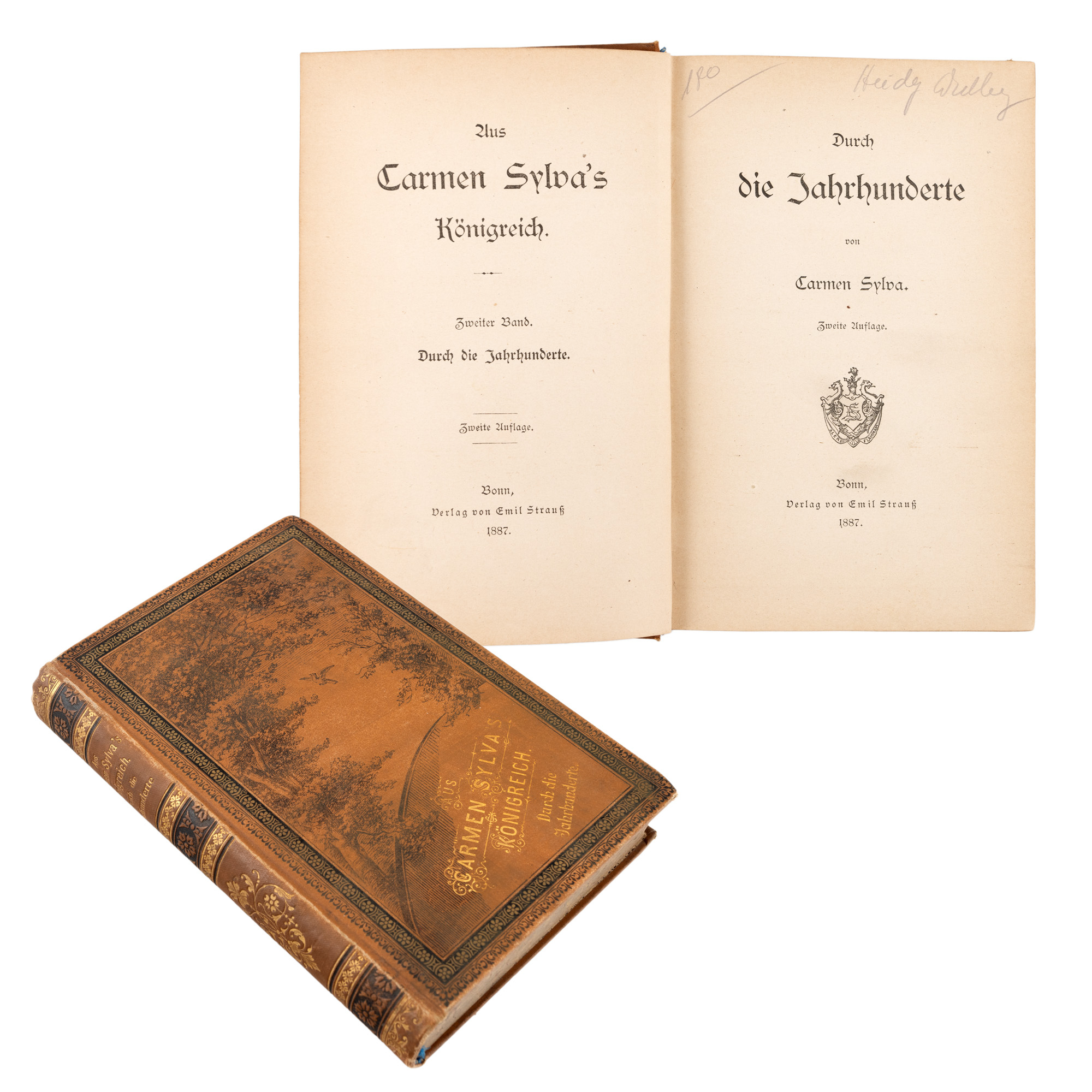 "Through the Centuries", by Carmen Sylva, German, Bonn, 1887